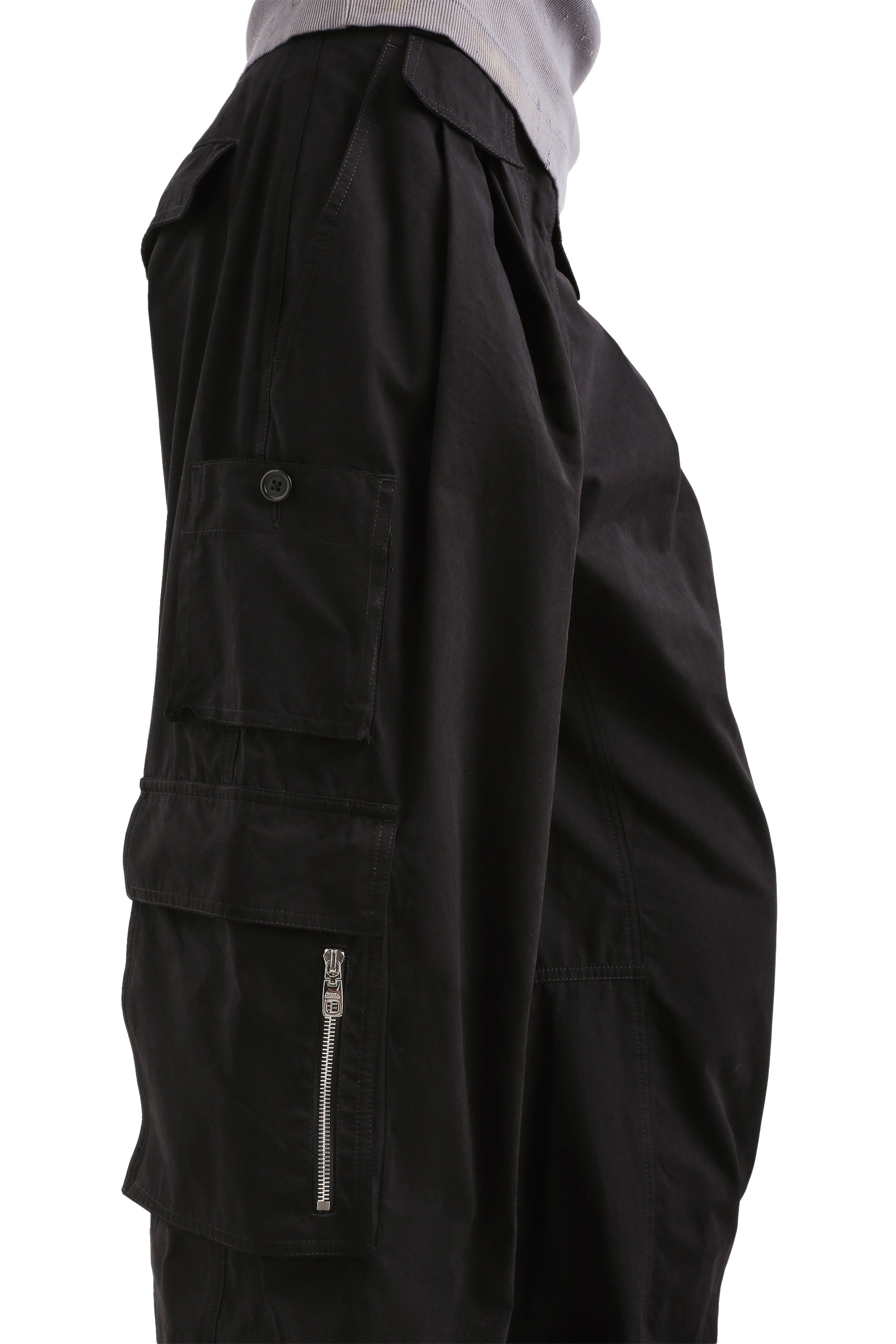 Waxed Faille Cargo Pants