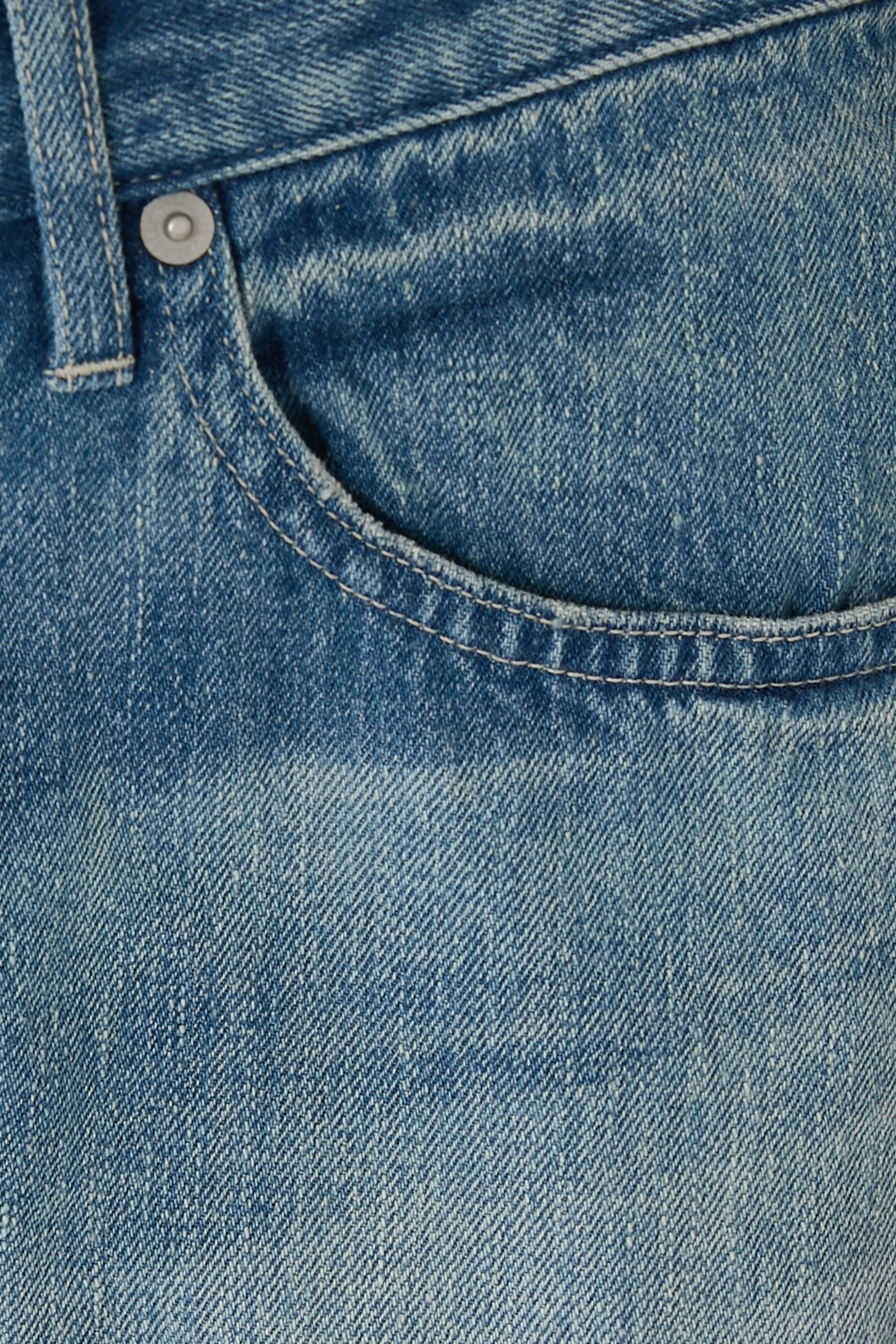 Selvedge Faded Light Denim Pants