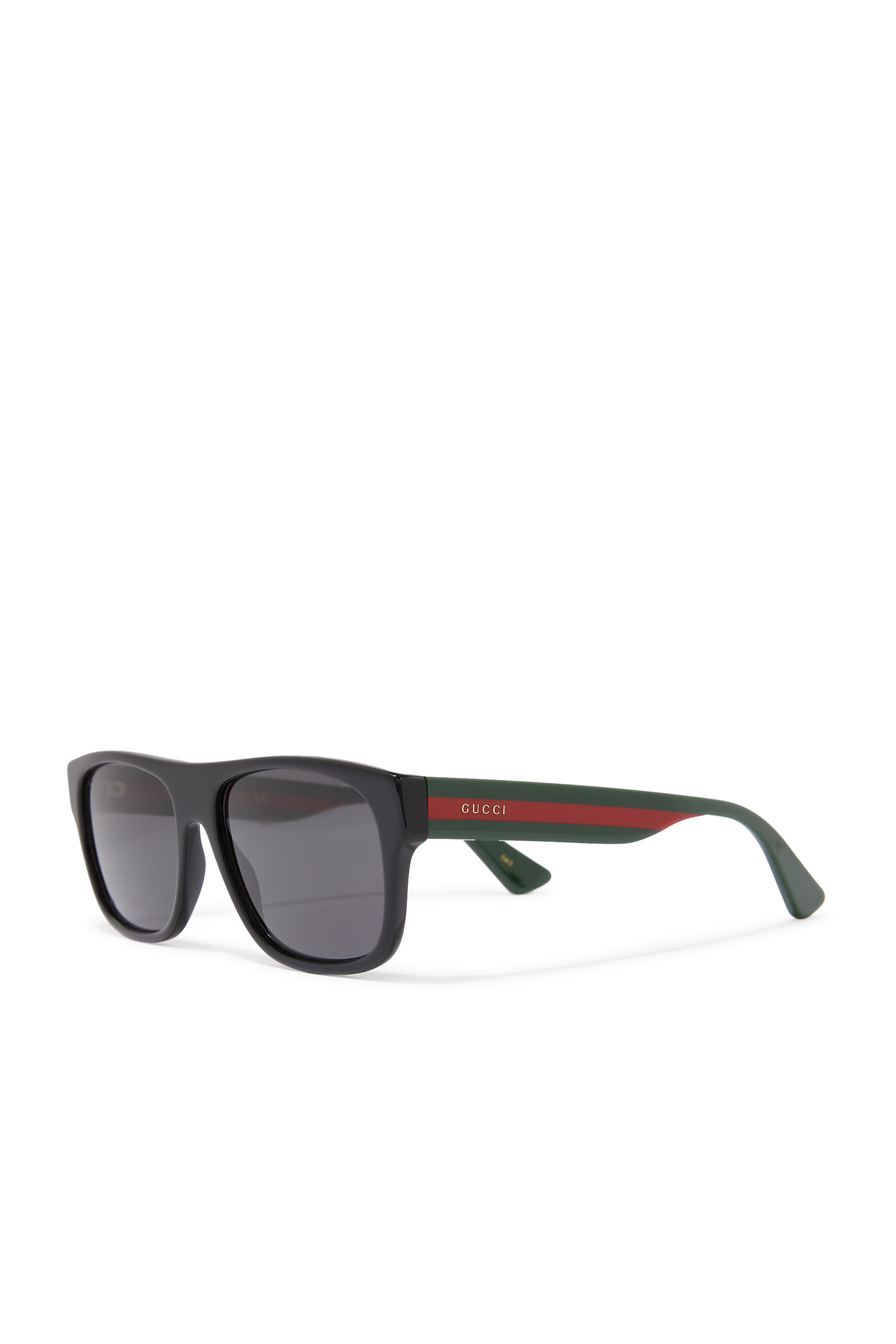Rectangular-frame Acetate Sunglasses