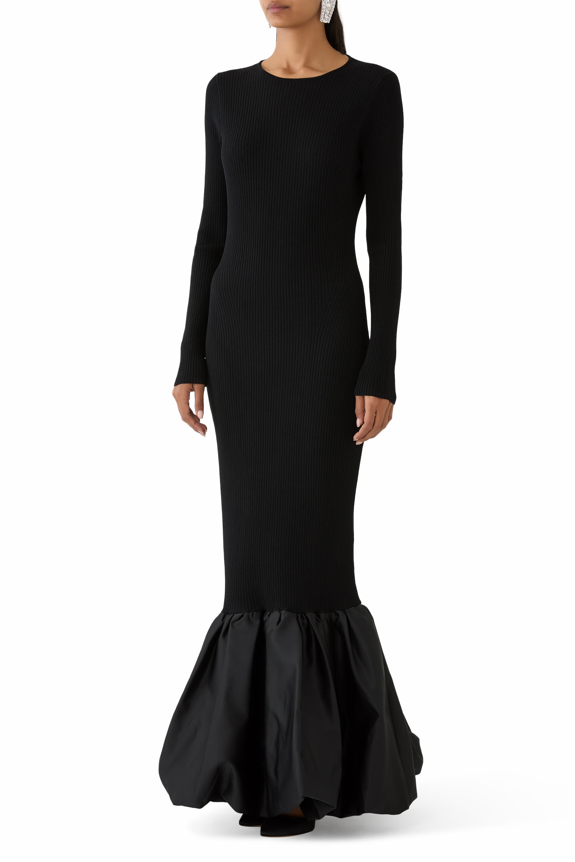 Knit Maxi Cutout Dress 