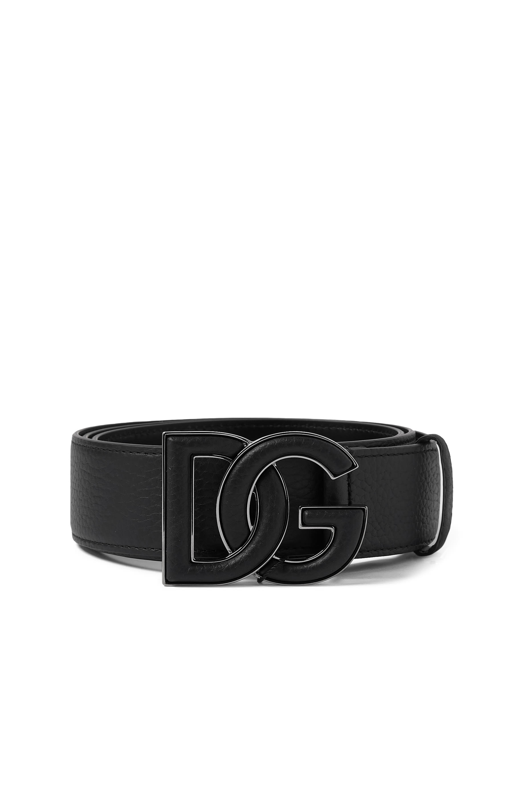 Deerskin-Print Calfskin Belt