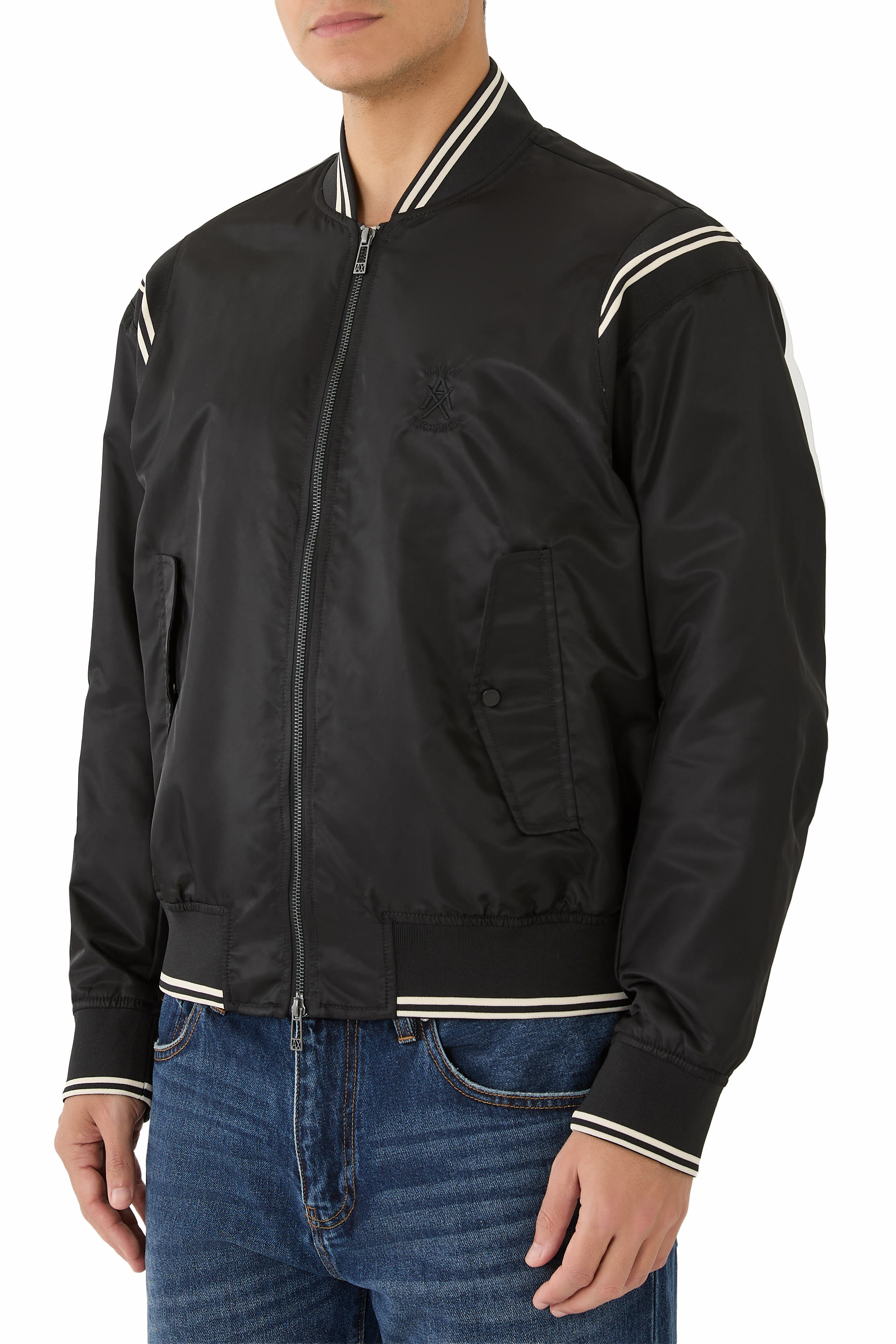 Logo Zipper Blouson Jacket