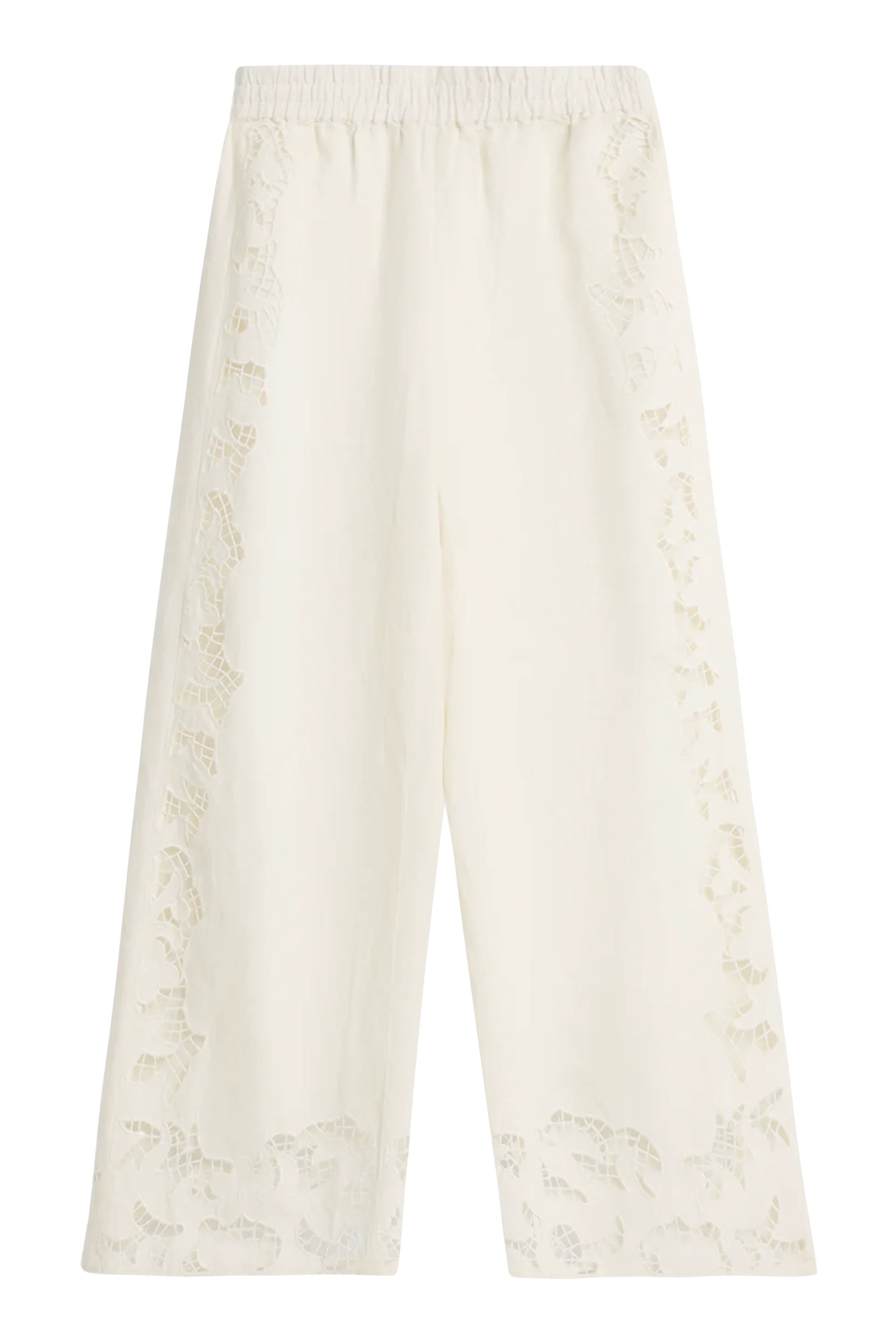 Tanya Eyelet Pull-On Pants