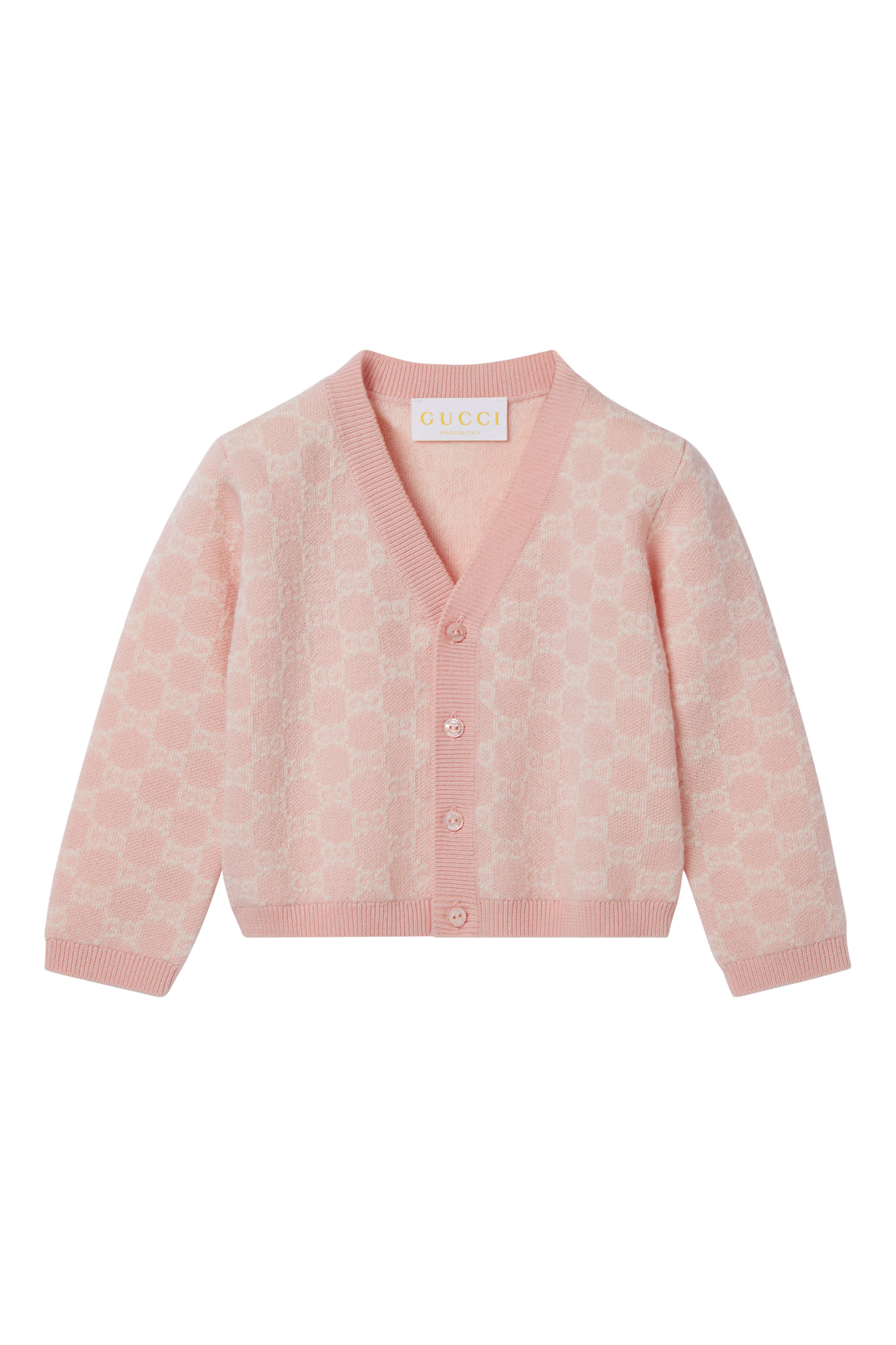 Kids GG Wool Jacquard Cardigan