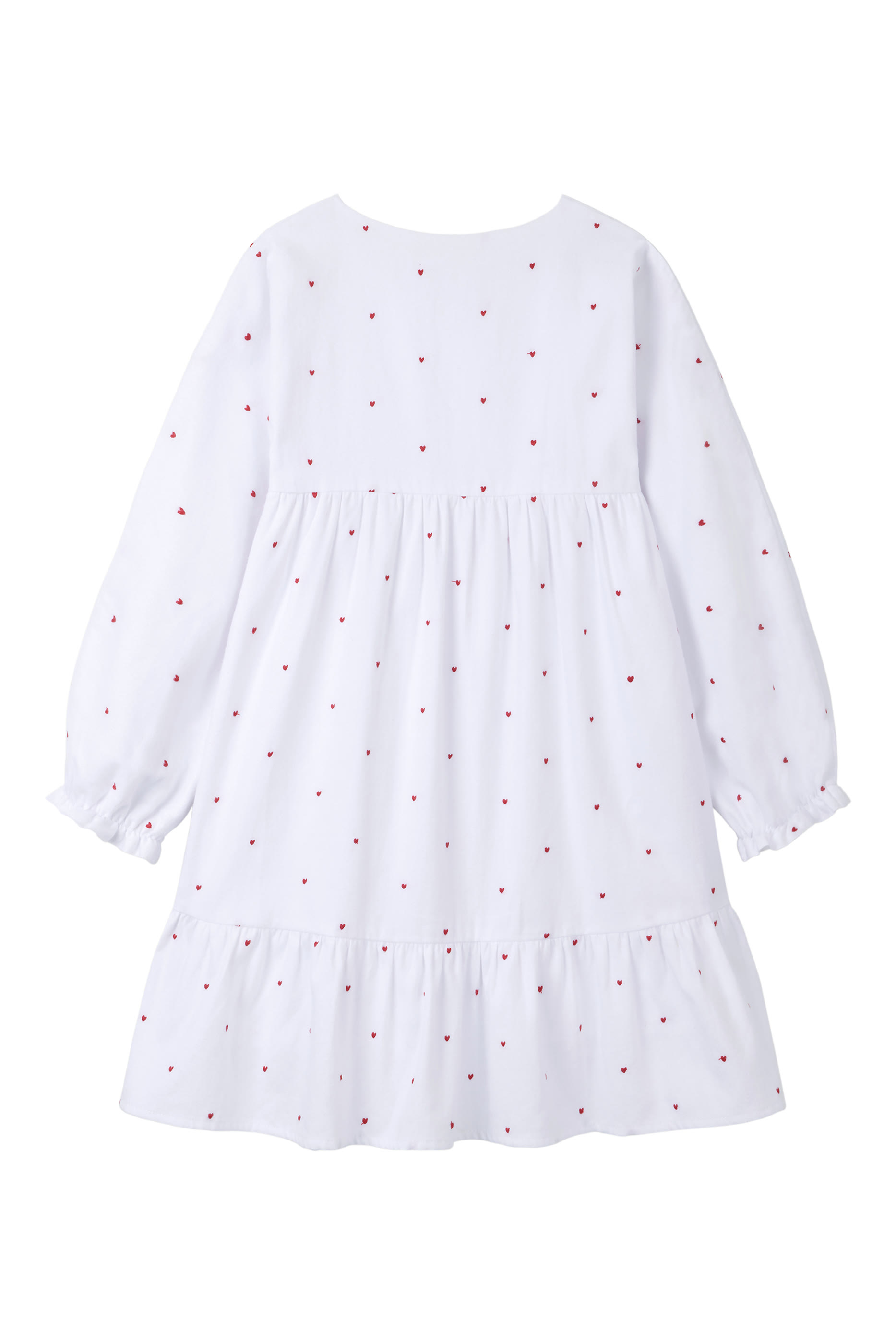 Kids Heart Embroidered Romper Organic Cotton