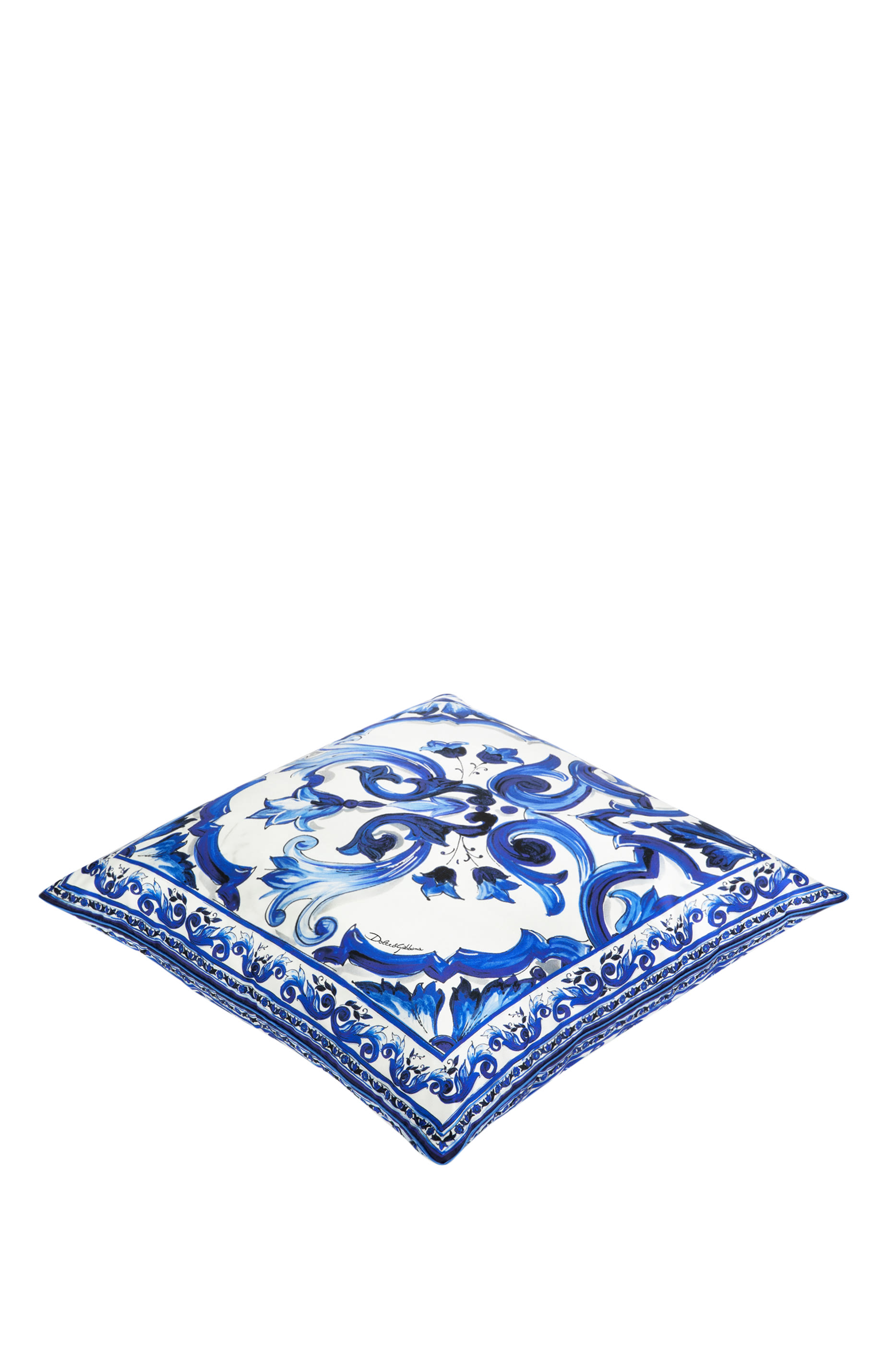 Blu Mediterraneo Silk Twill Cushion Medium