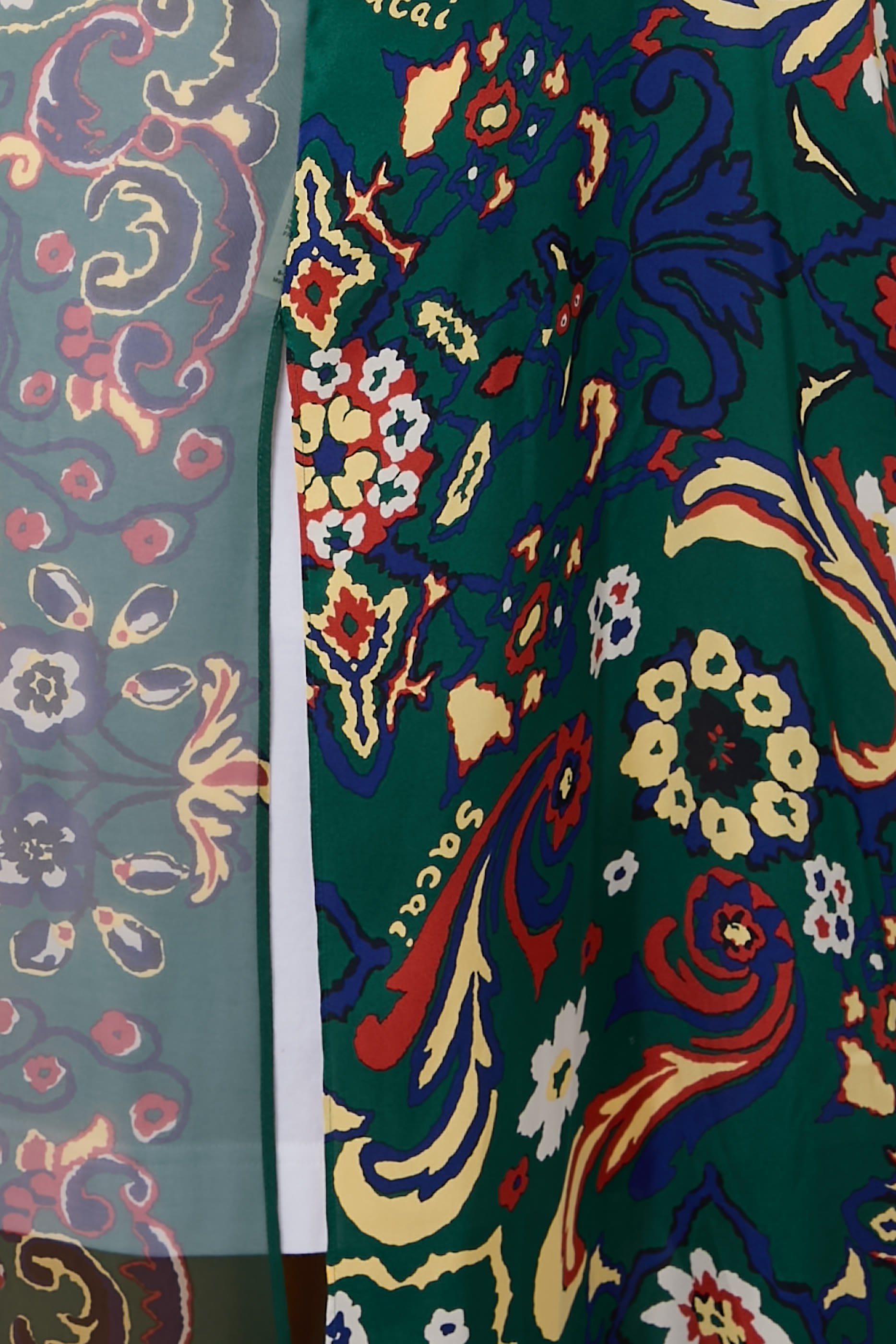 Floral Print Overlay T-Shirt Dress