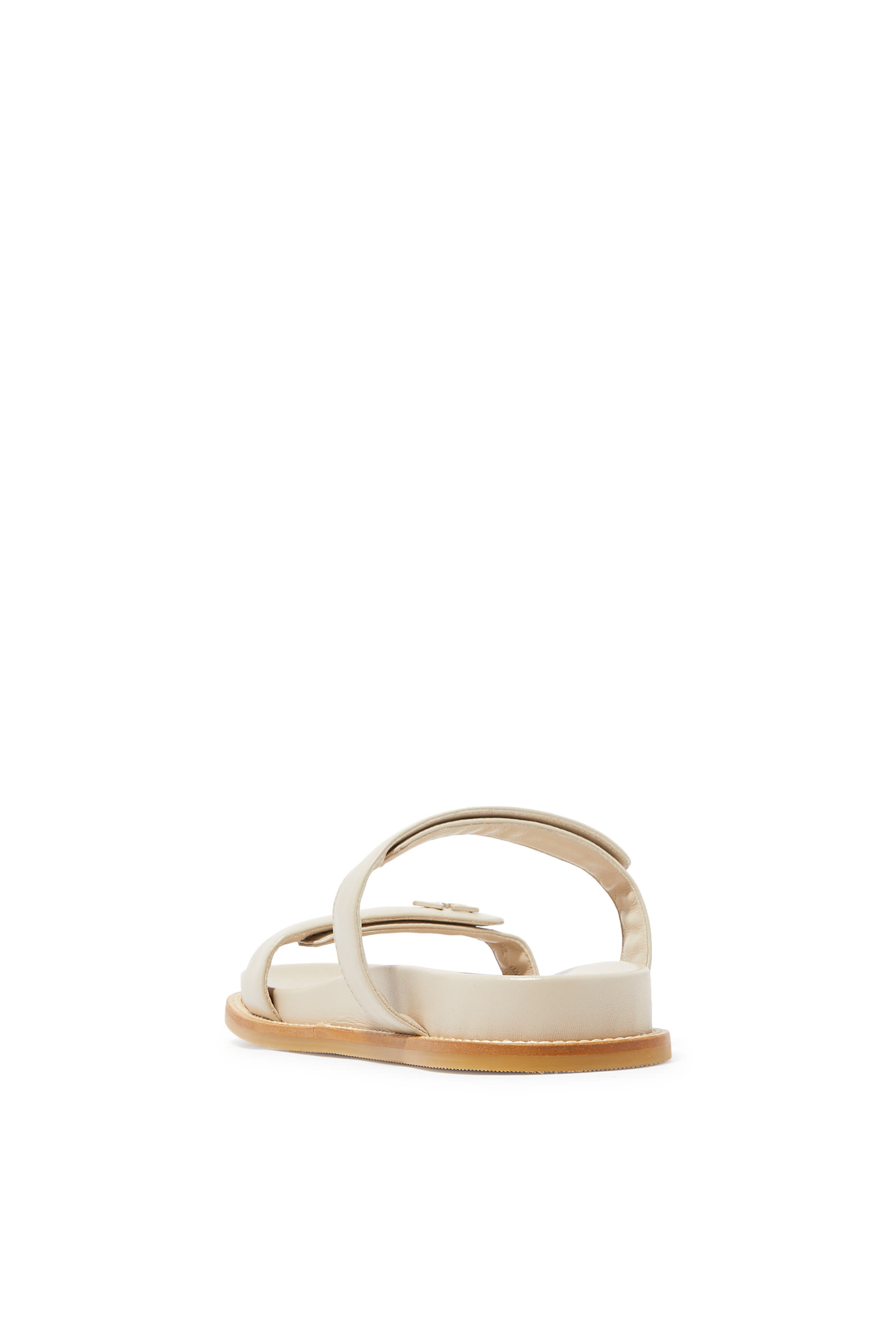  Double Strap Nappa Leather Sandals 