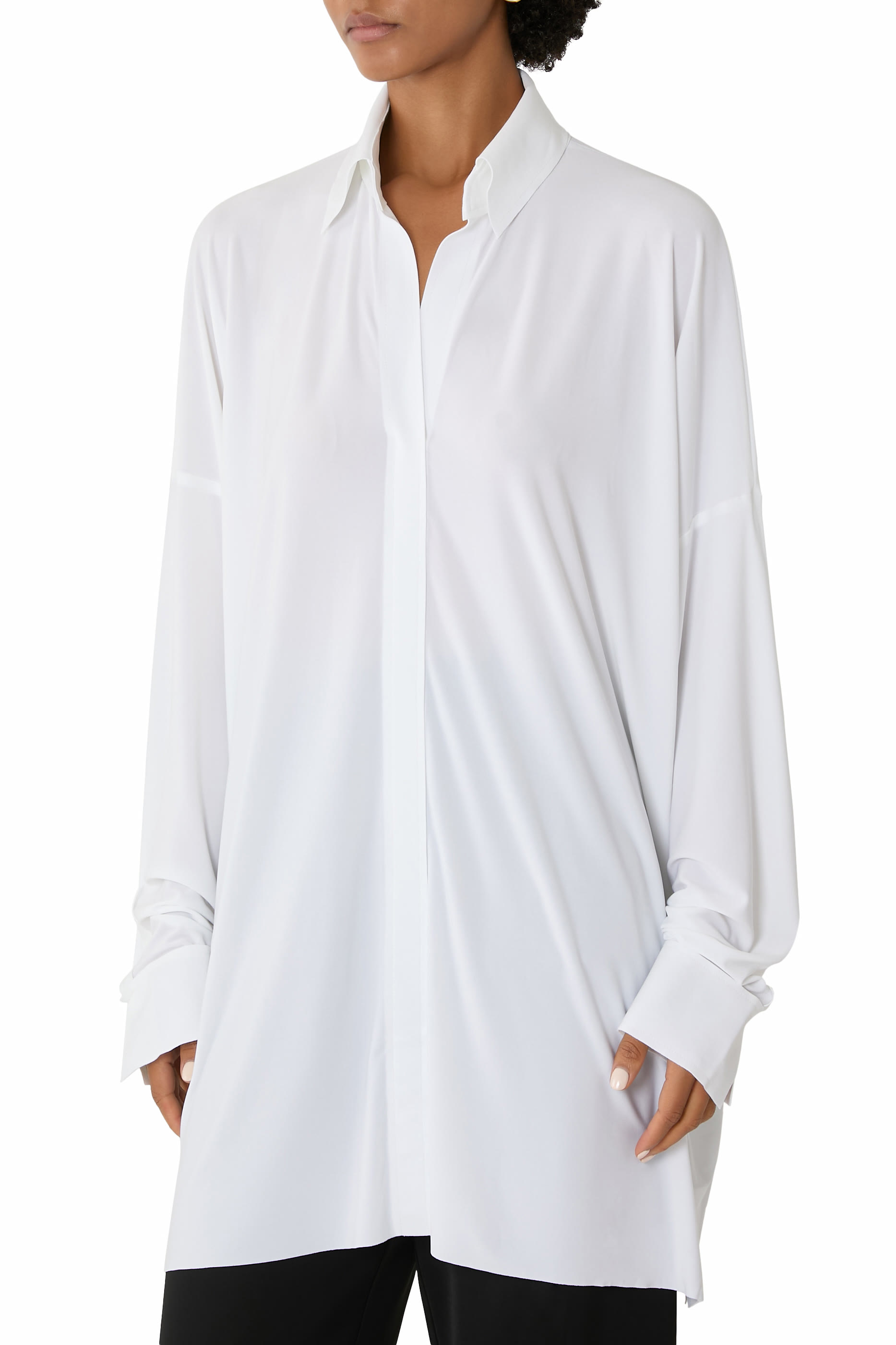 Oversized Boyfriend Shirt Dress