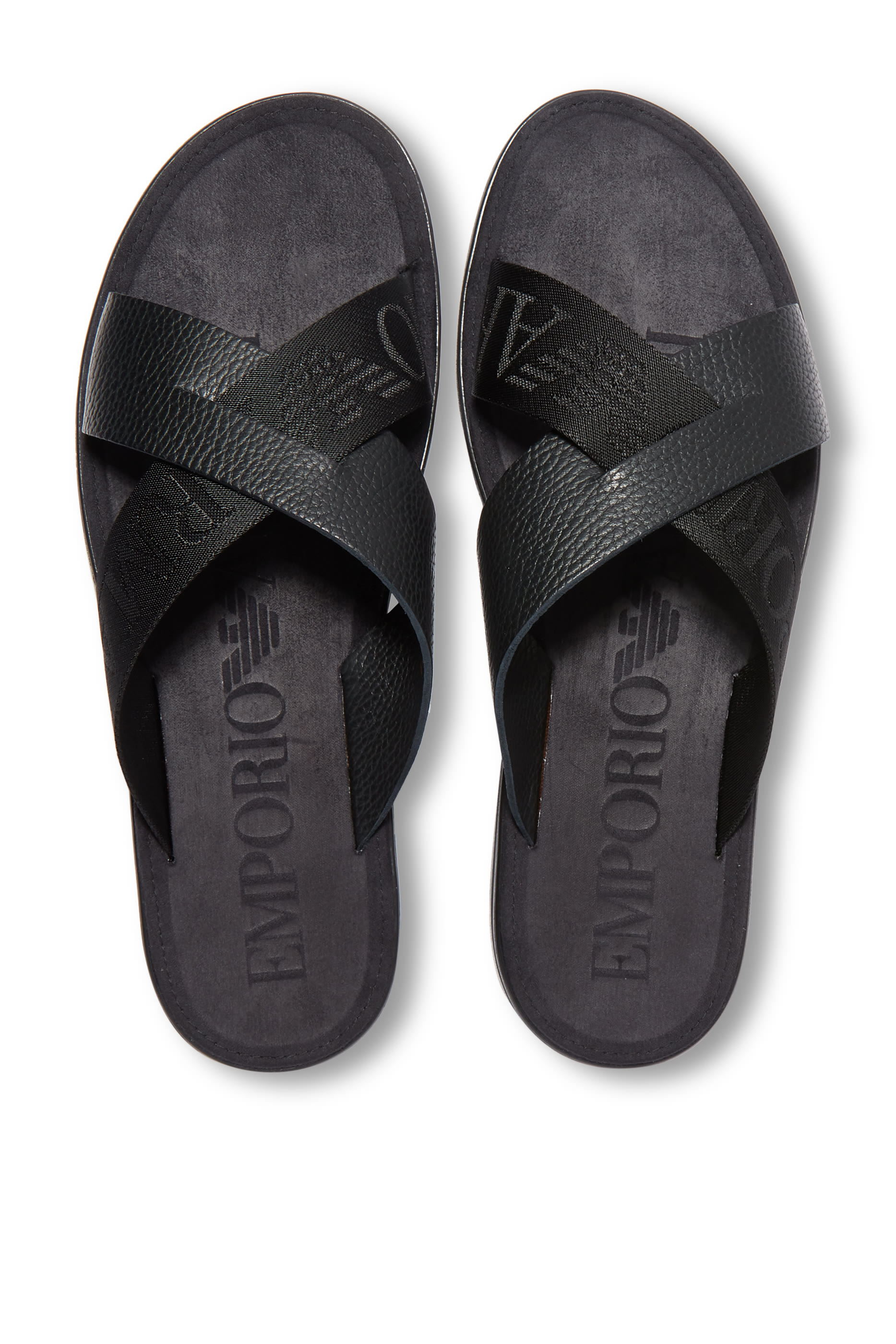 Logo Kriss Kross Leather Sandals