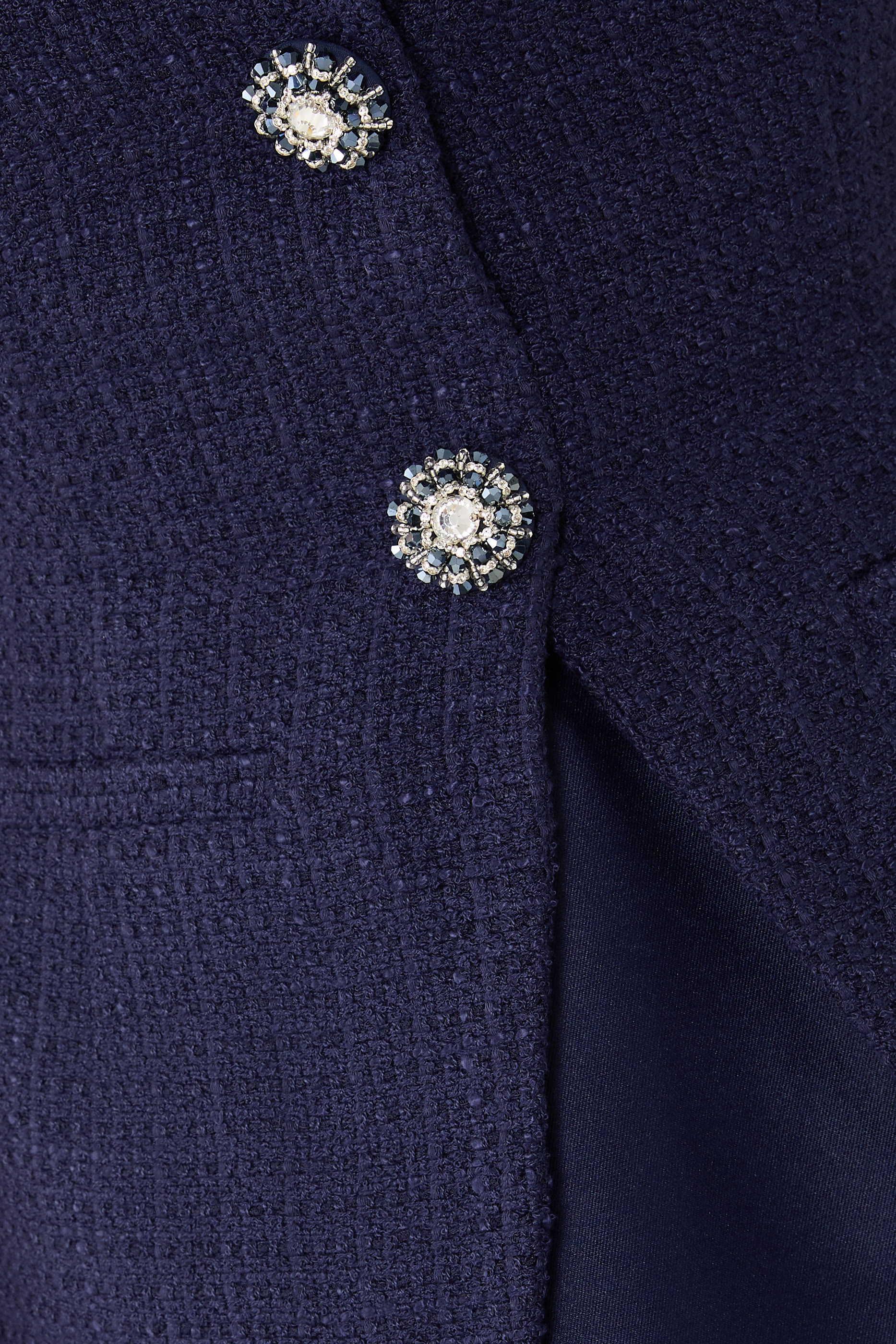 Boucle Taffeta Midi Dress