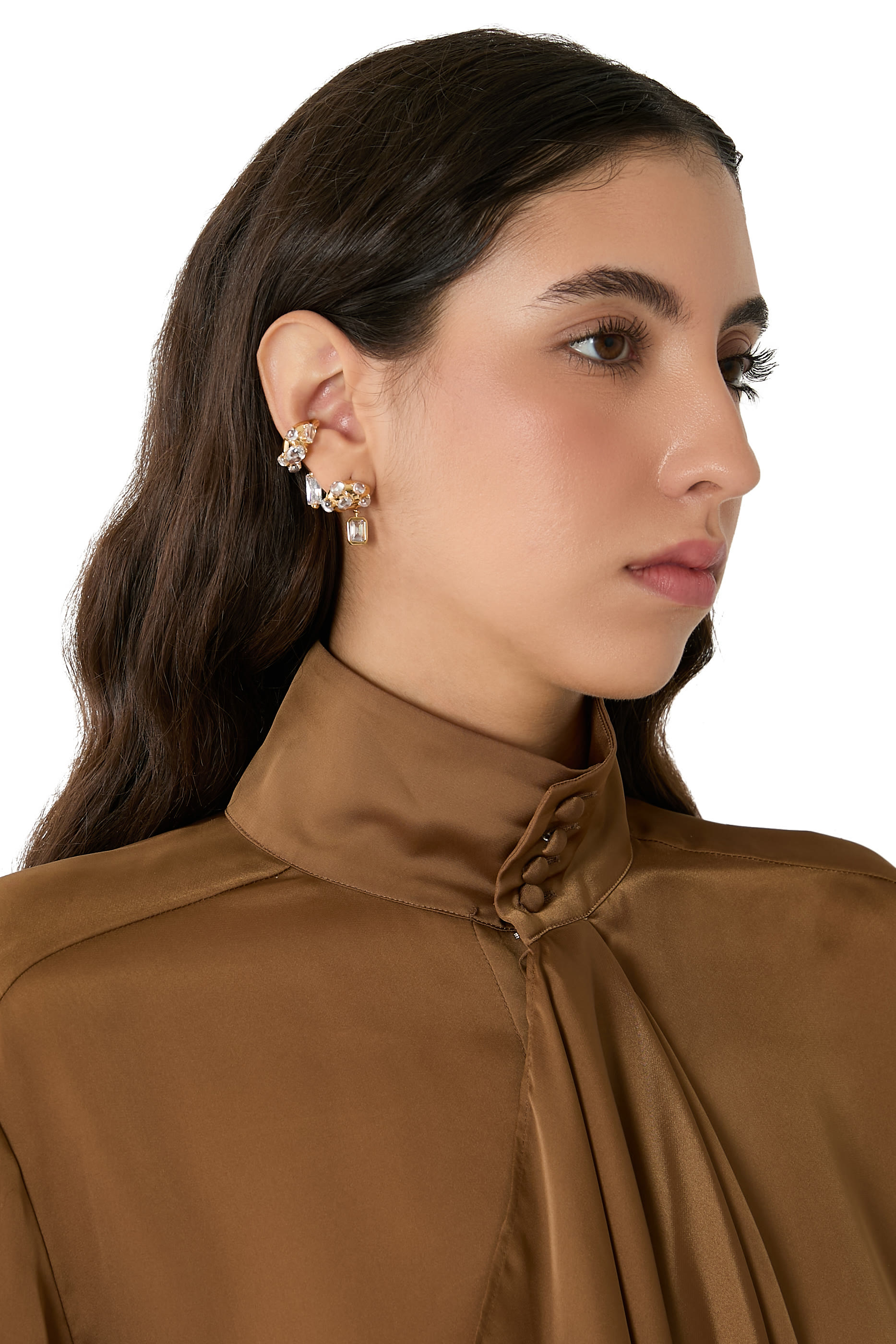 Gothika Mini Blown Charm Single Ear Cuff