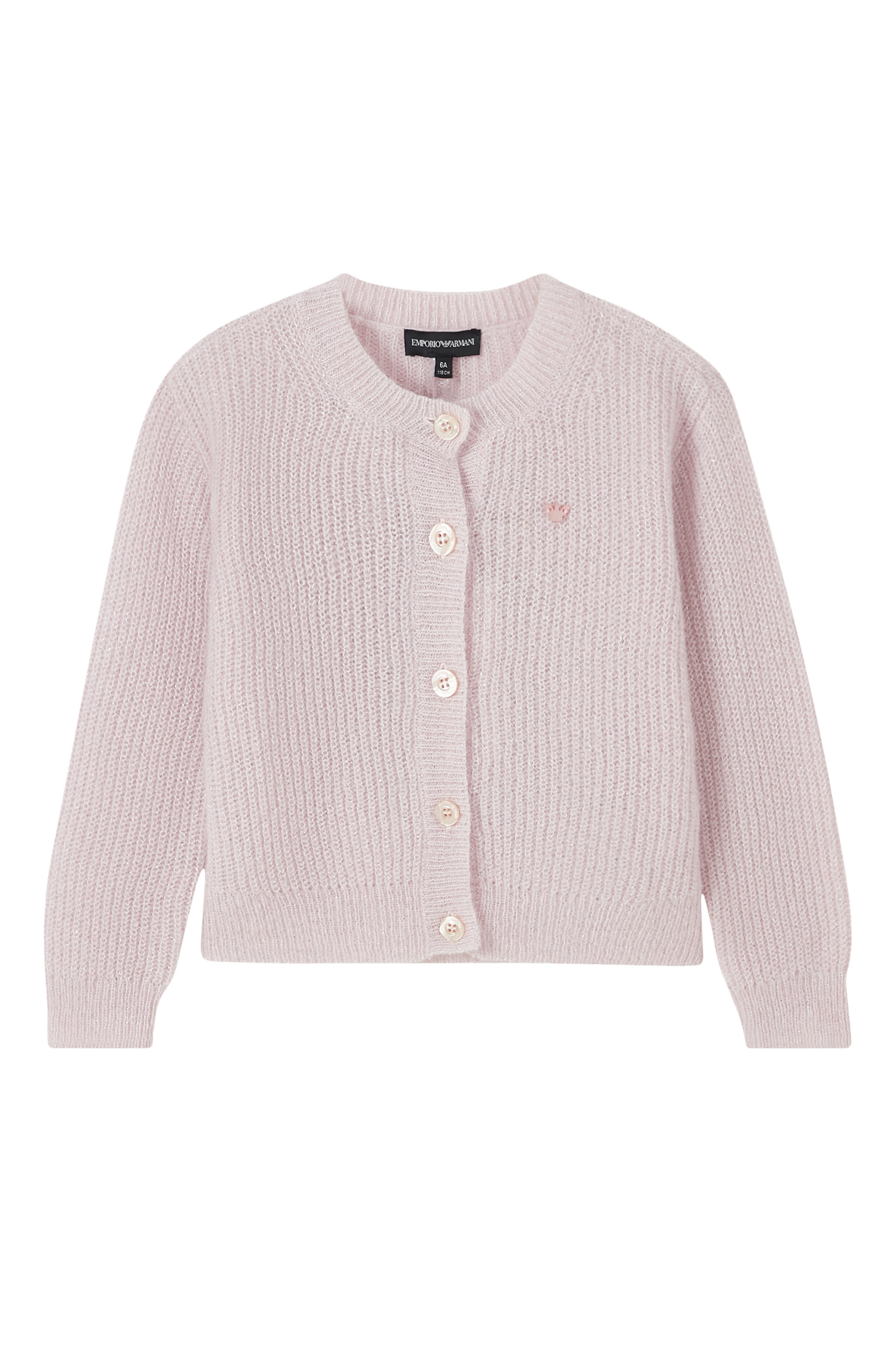 Kids Logo Alpaca Wool-Blend Cardigan