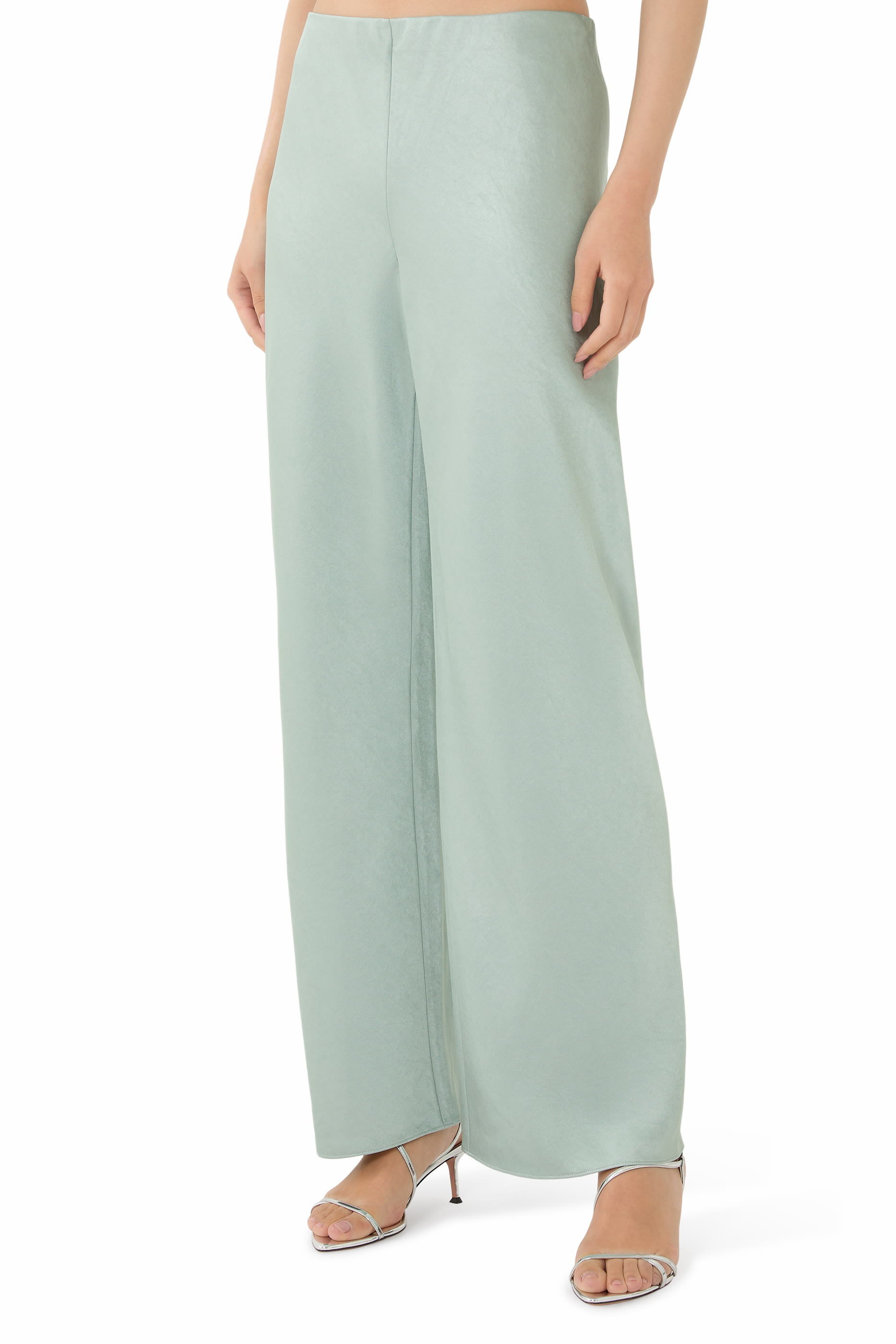 Fluid Satin Bias Pant 