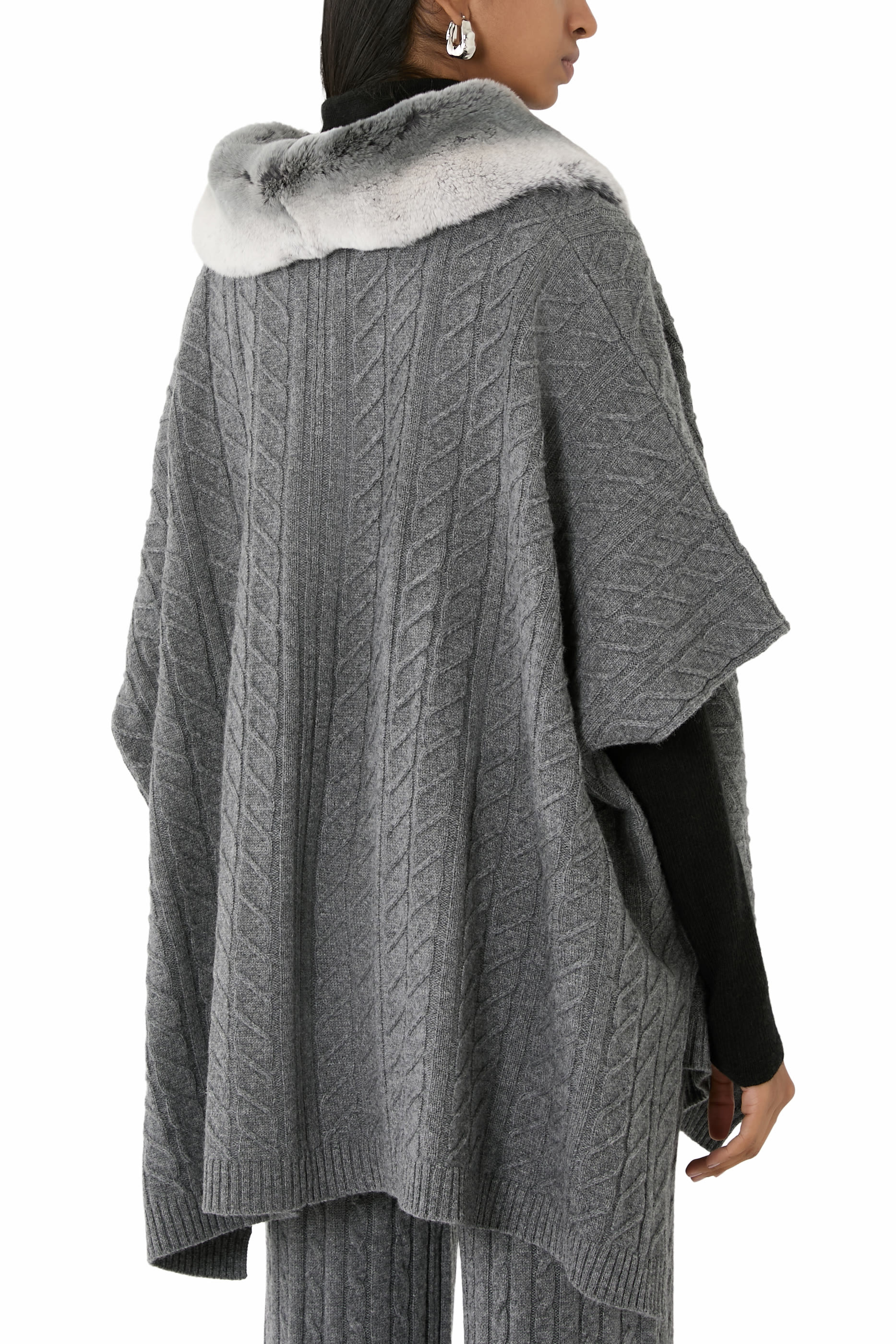 Collar Detail Poncho
