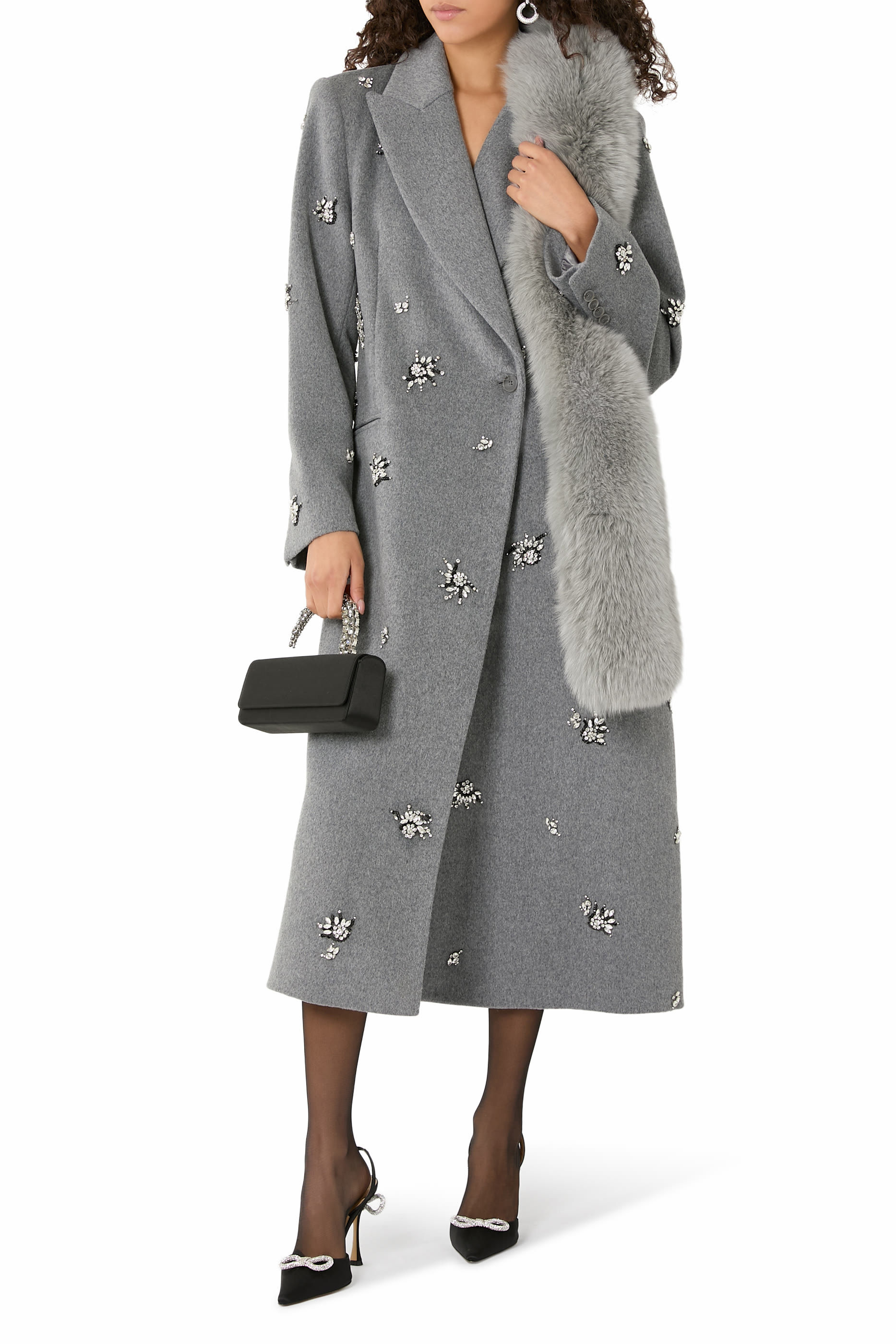 Gianni Embellished Wool Coat