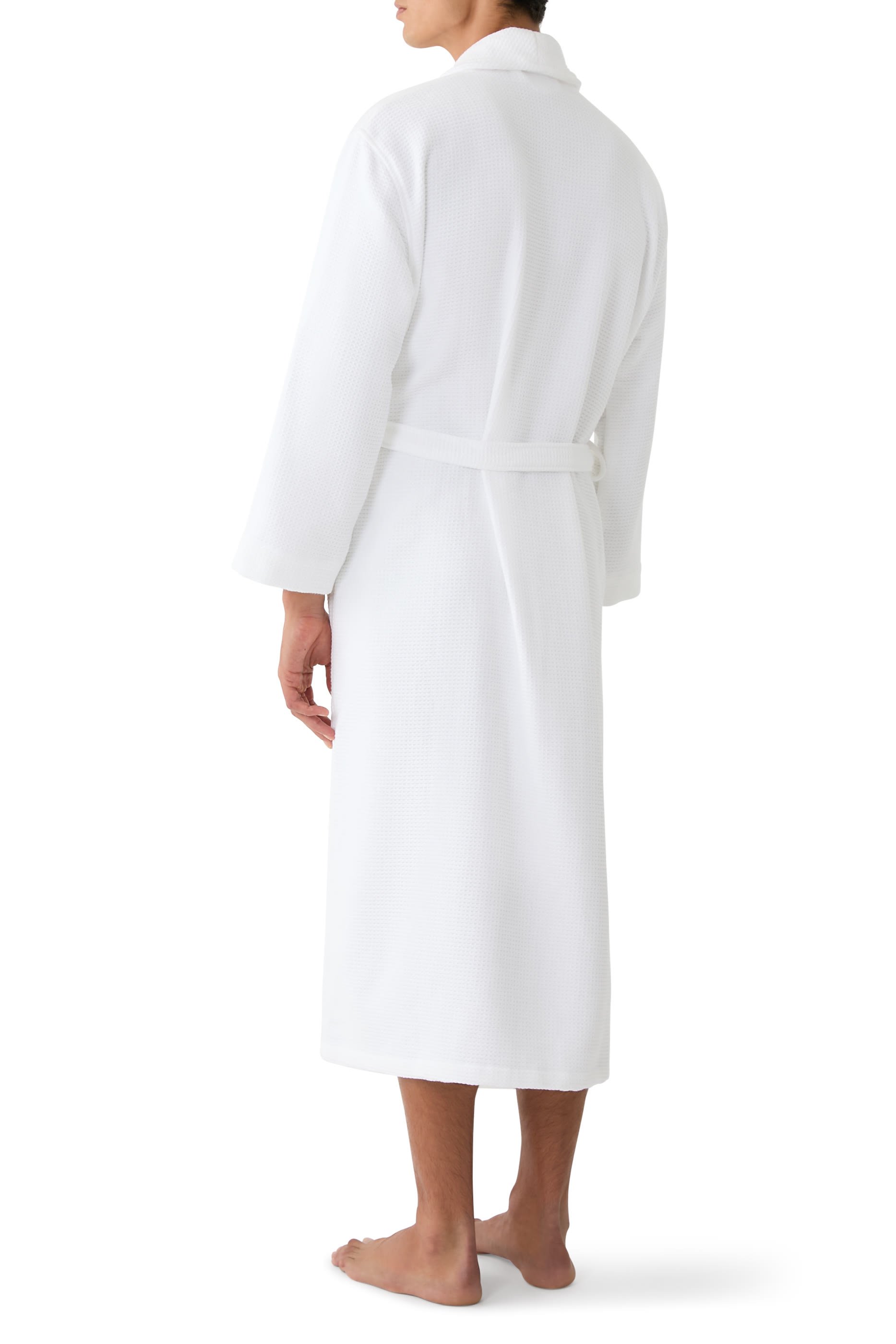 Unisex Organic Cotton Double Faced Waffle Robe