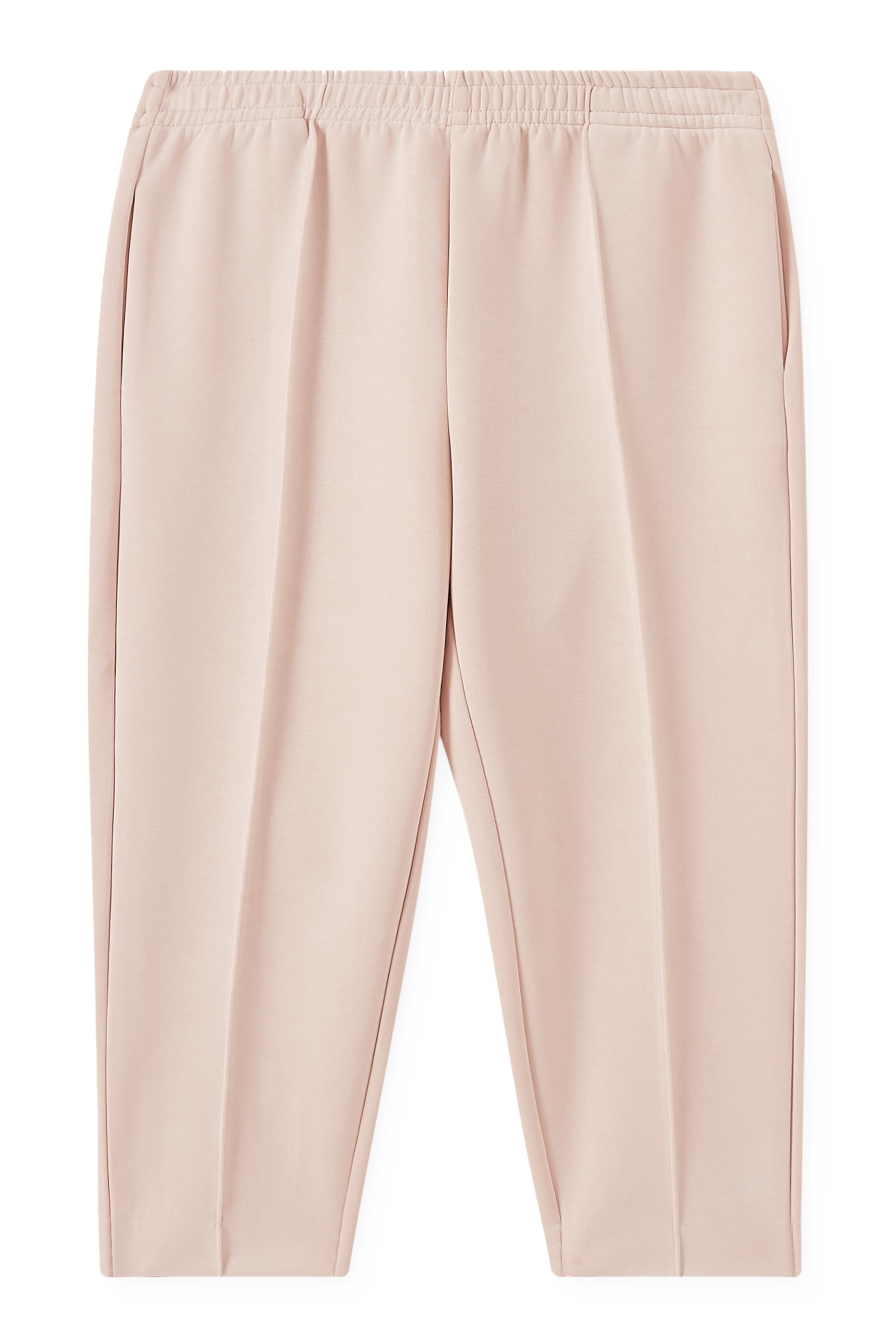 Kids Elastic Waist Wide-Leg Trousers