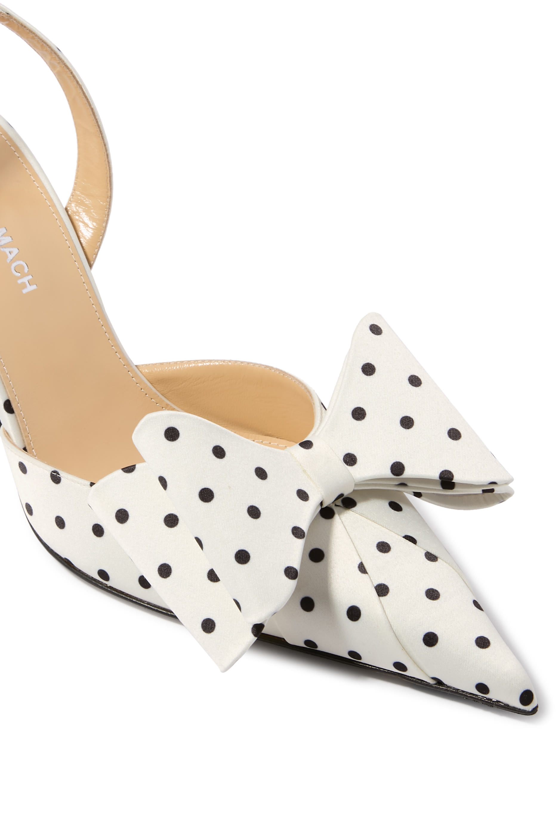 Le Cadeau 85 Polka Dot Slingback Pumps