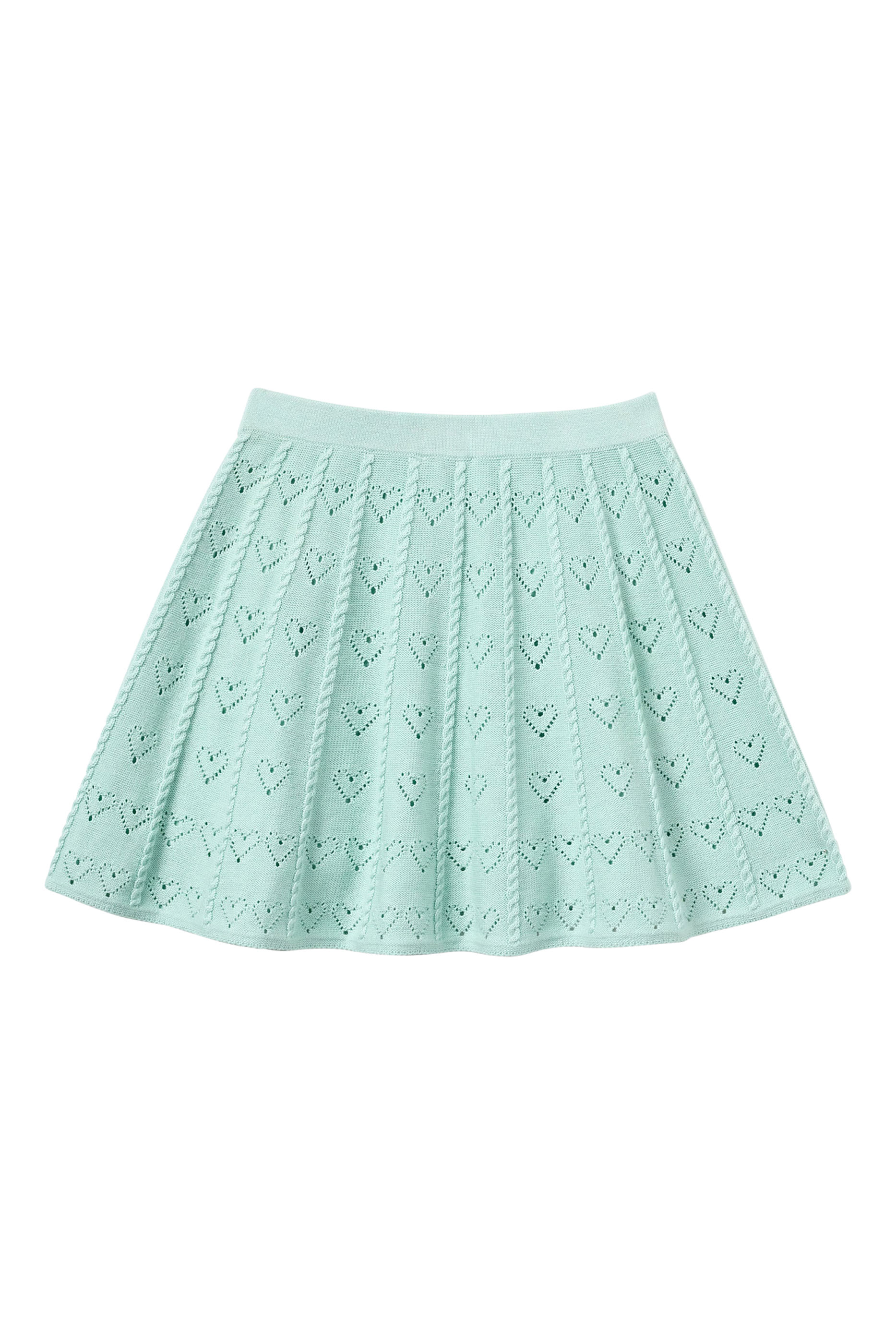 Kids Heart Knit Skirt