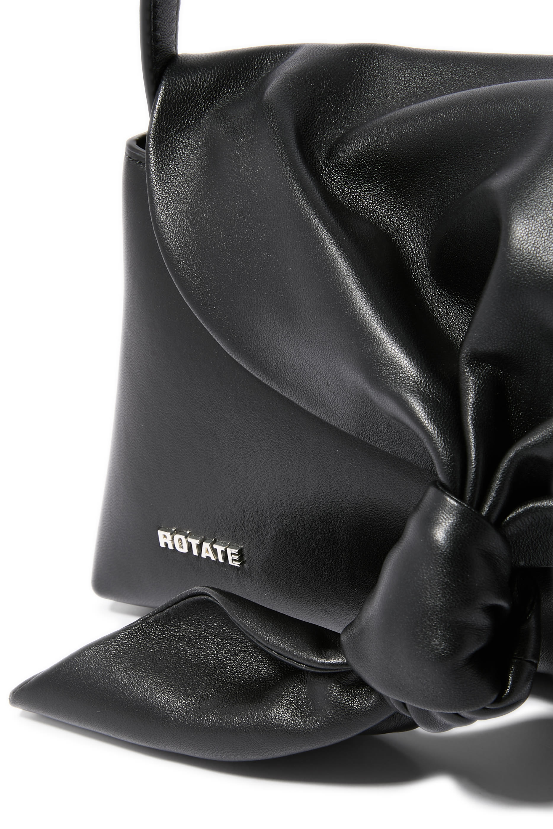 Leather Knot Scarf Bag 