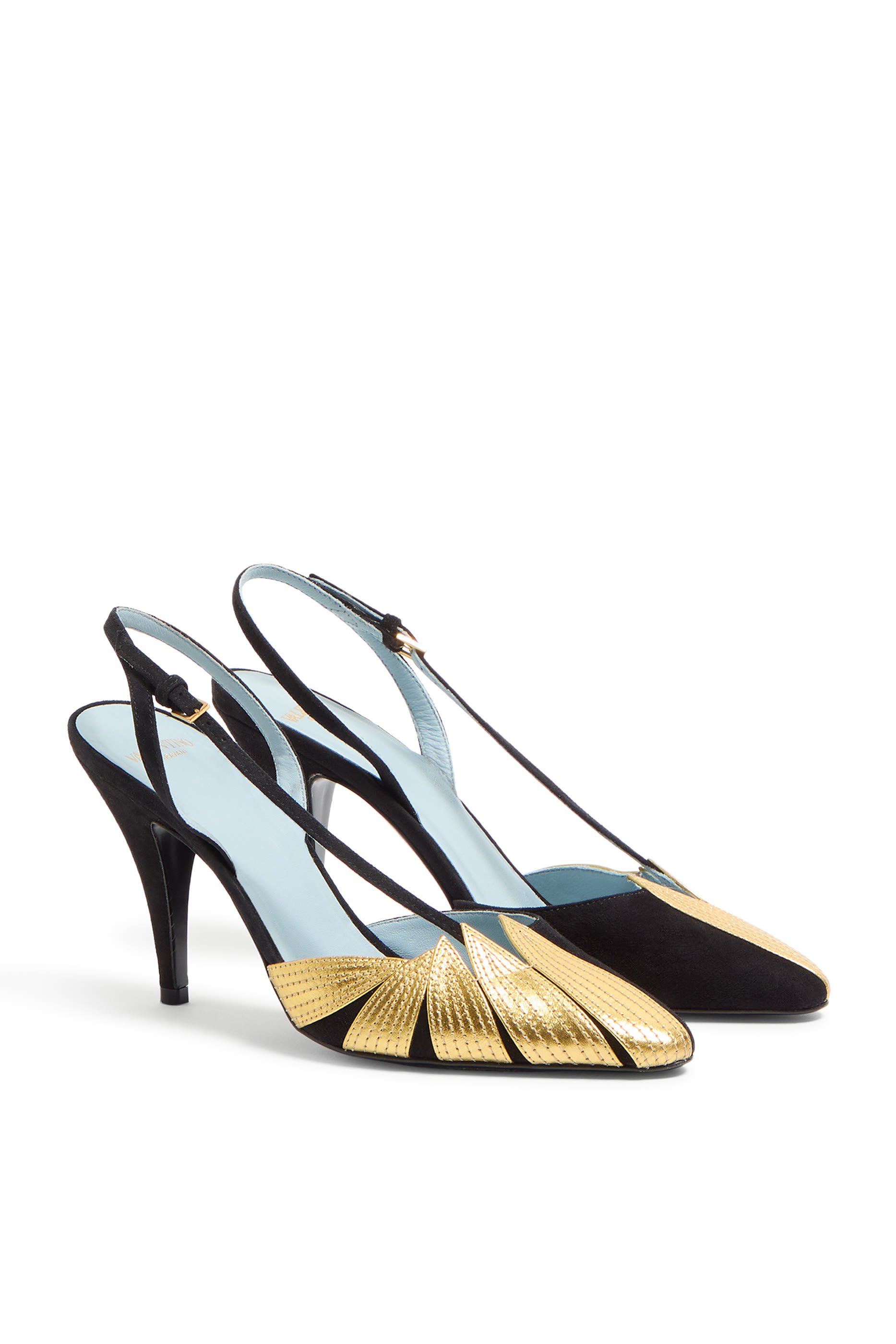 Foliefoliage Suede 90 Slingback Pumps