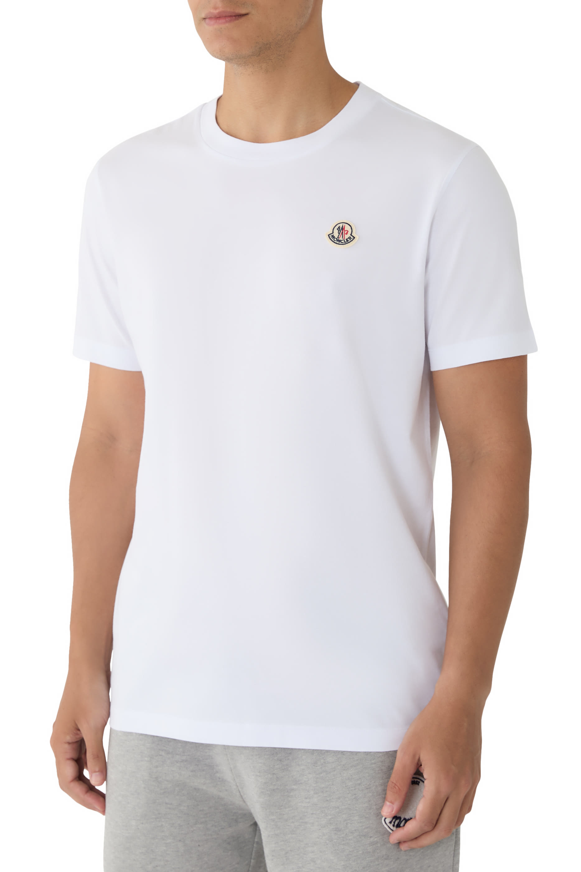  Logo Patch Cotton T-Shirt - Pack of 3 