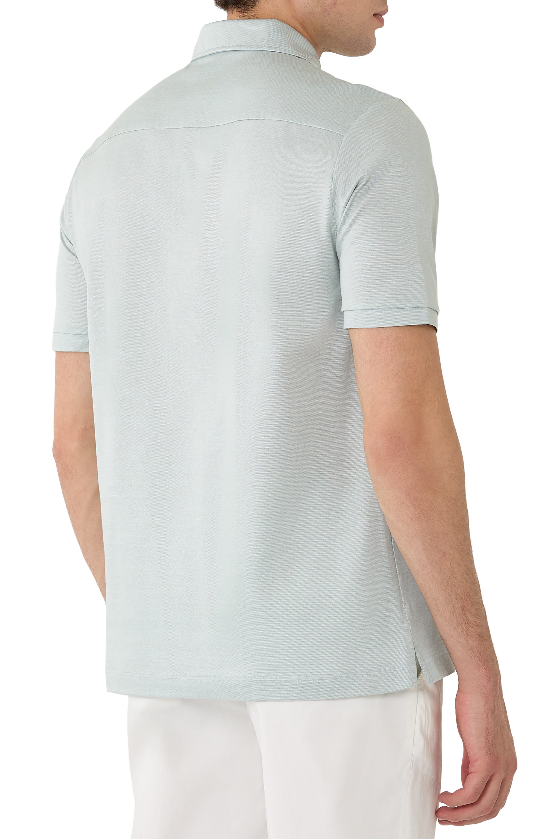  Jacquard Filo di Scozia Polo Shirt 