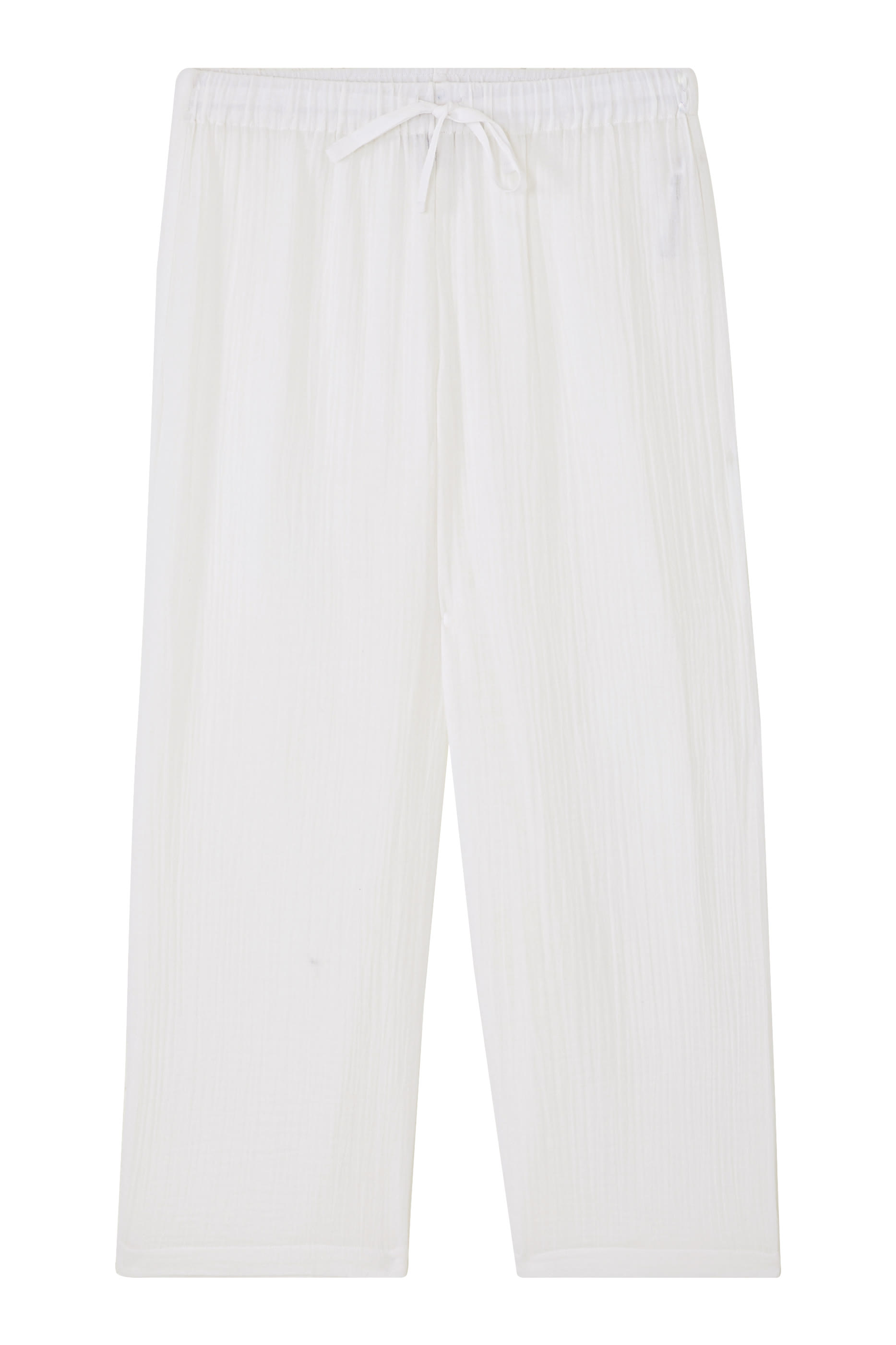 Organic Cotton Lofty Gauze Wide-Leg Pants