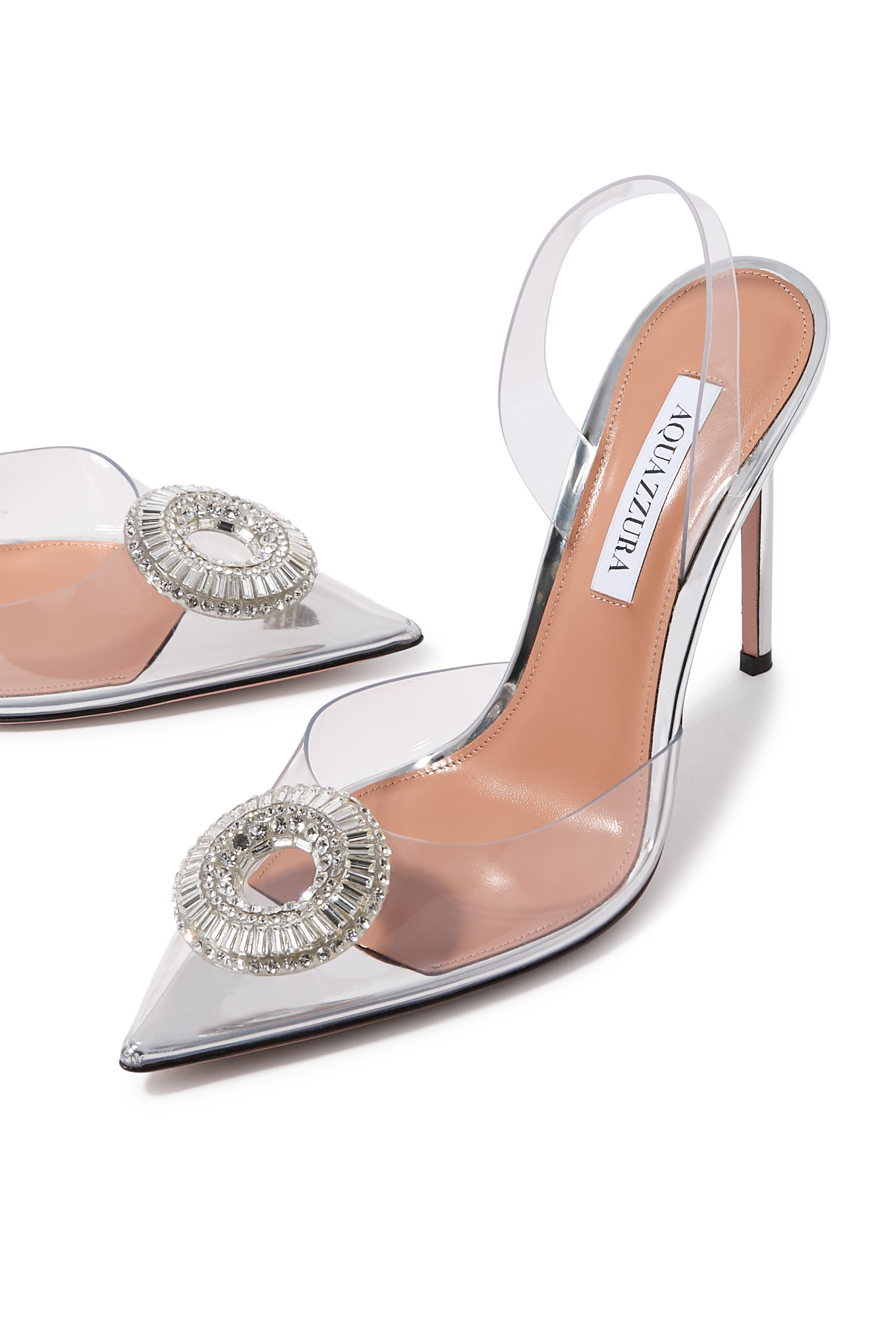 Crystal Hoop Slingback 105 Pumps