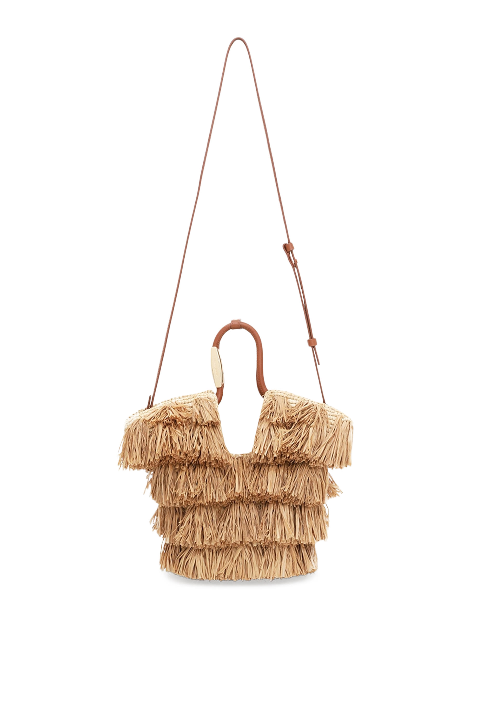 Goldentime Small Fringe Tote Bag