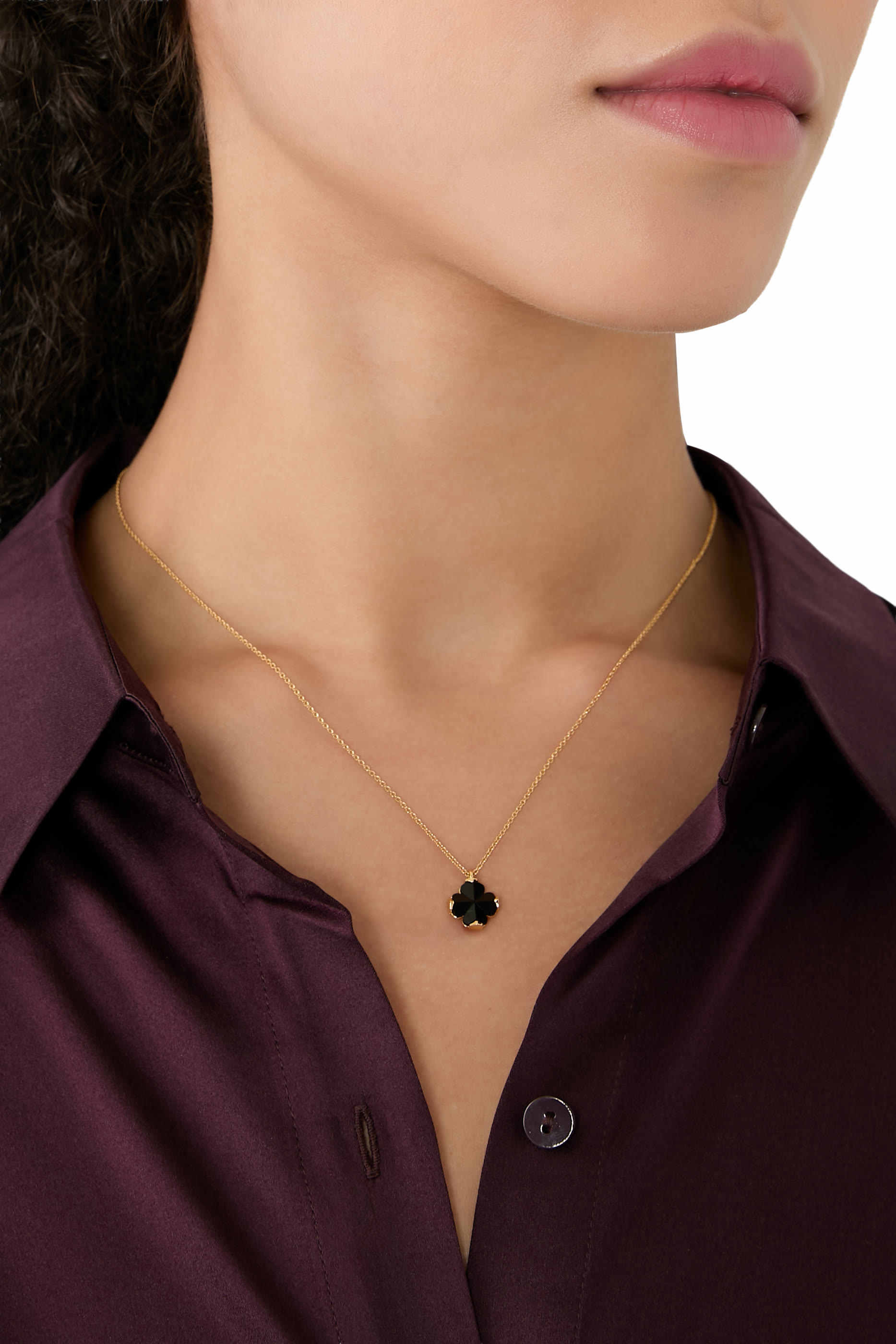 Spade Flower Pendant