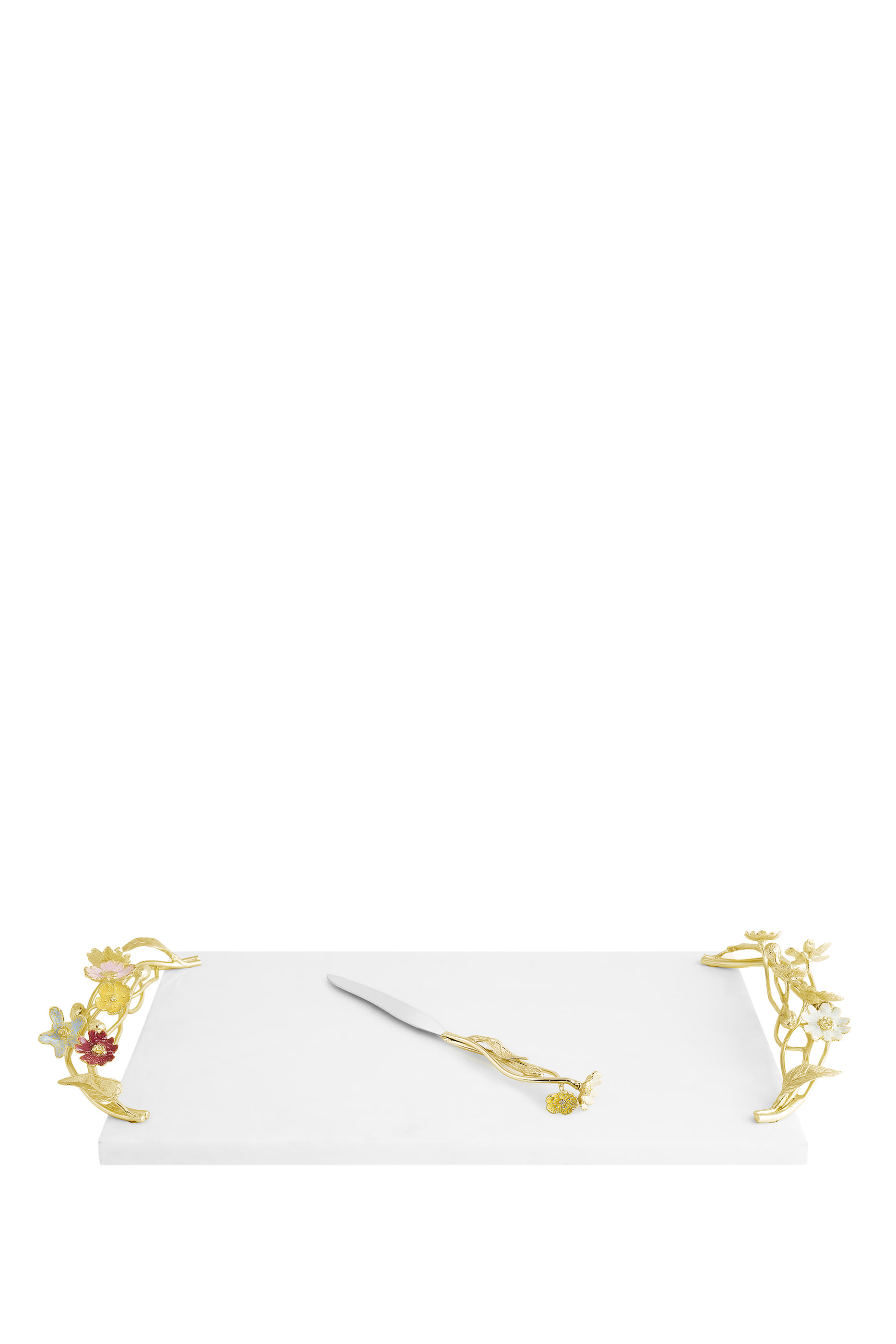 Wildflowers Cheese Board with Knife