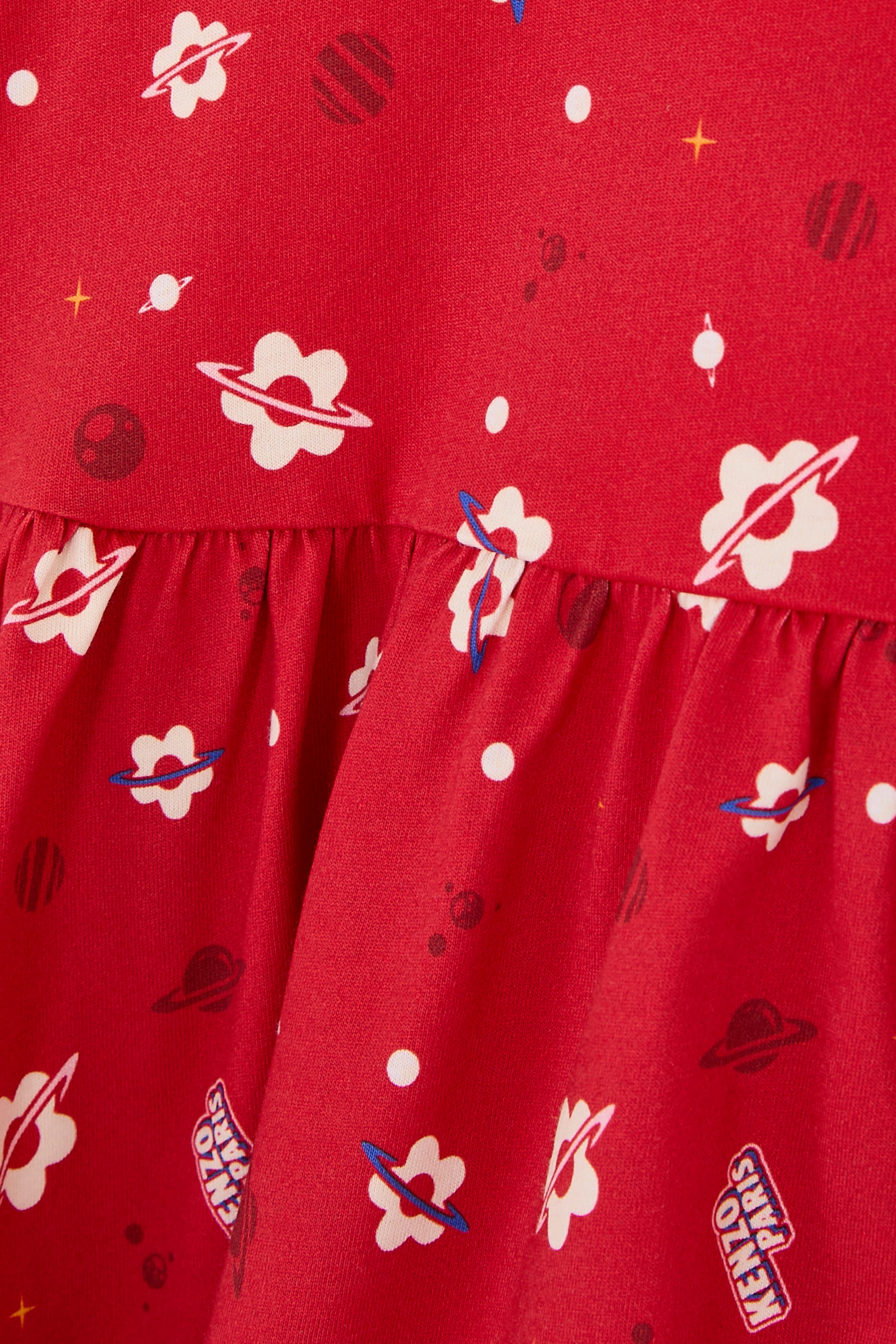 Kids Floral-Print Ruffled Dress