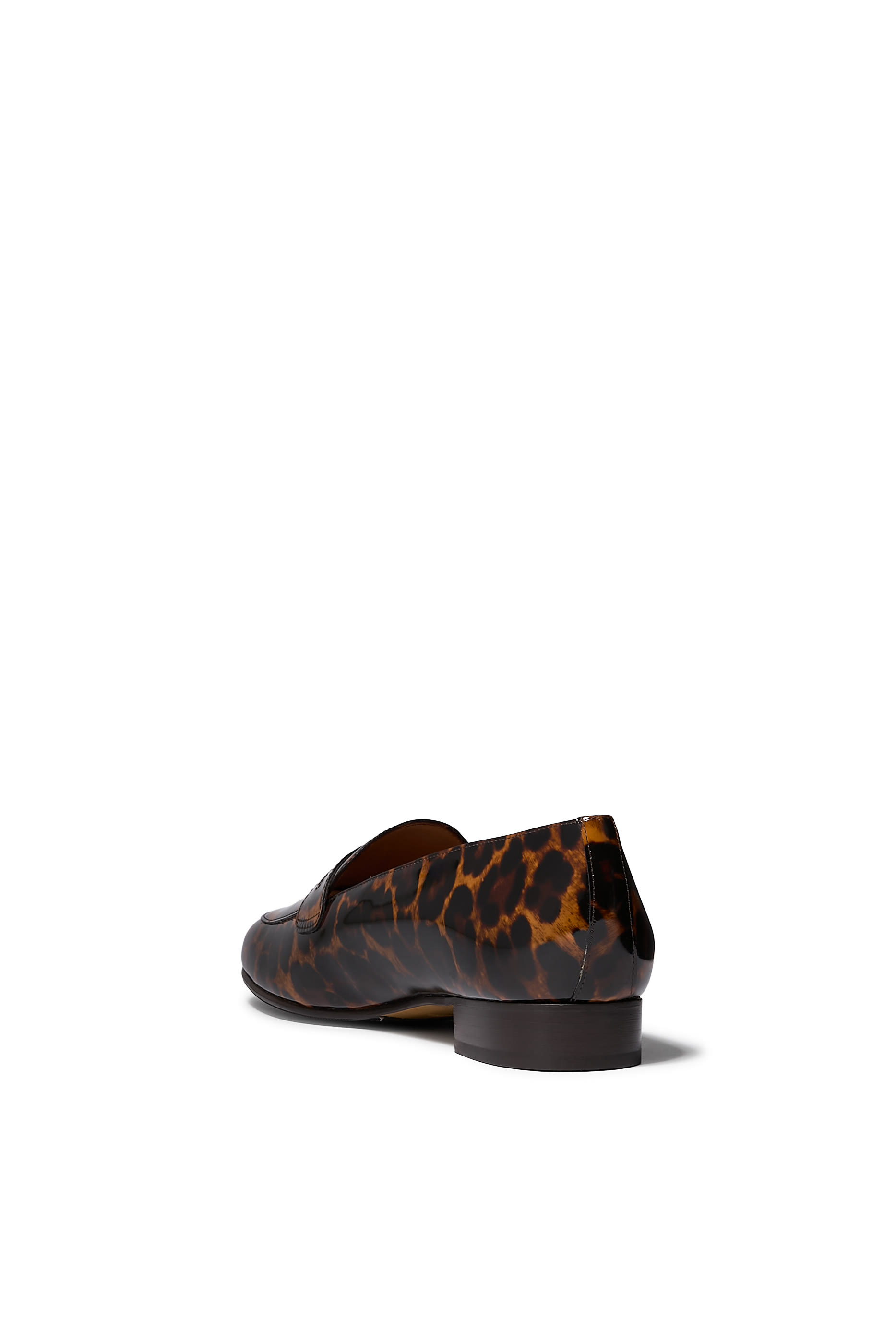  Leopard Patent Loafers