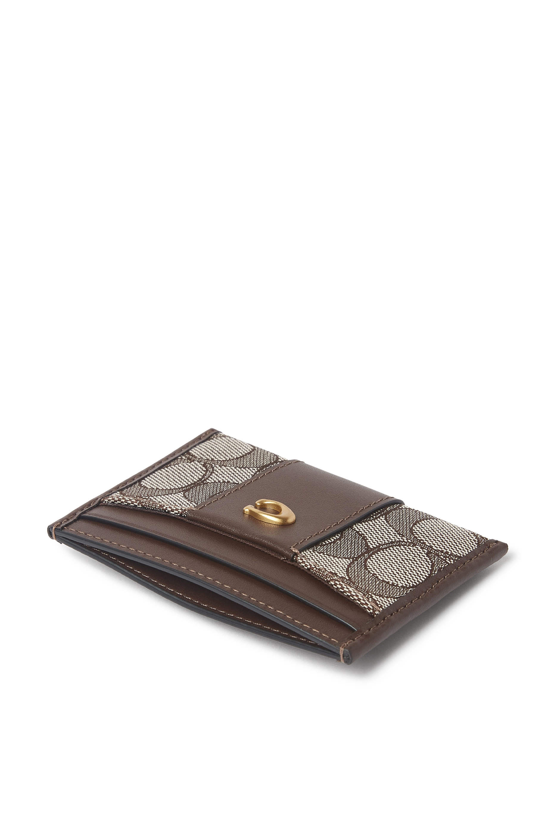  Essential Card Case in Signature Jacquard 