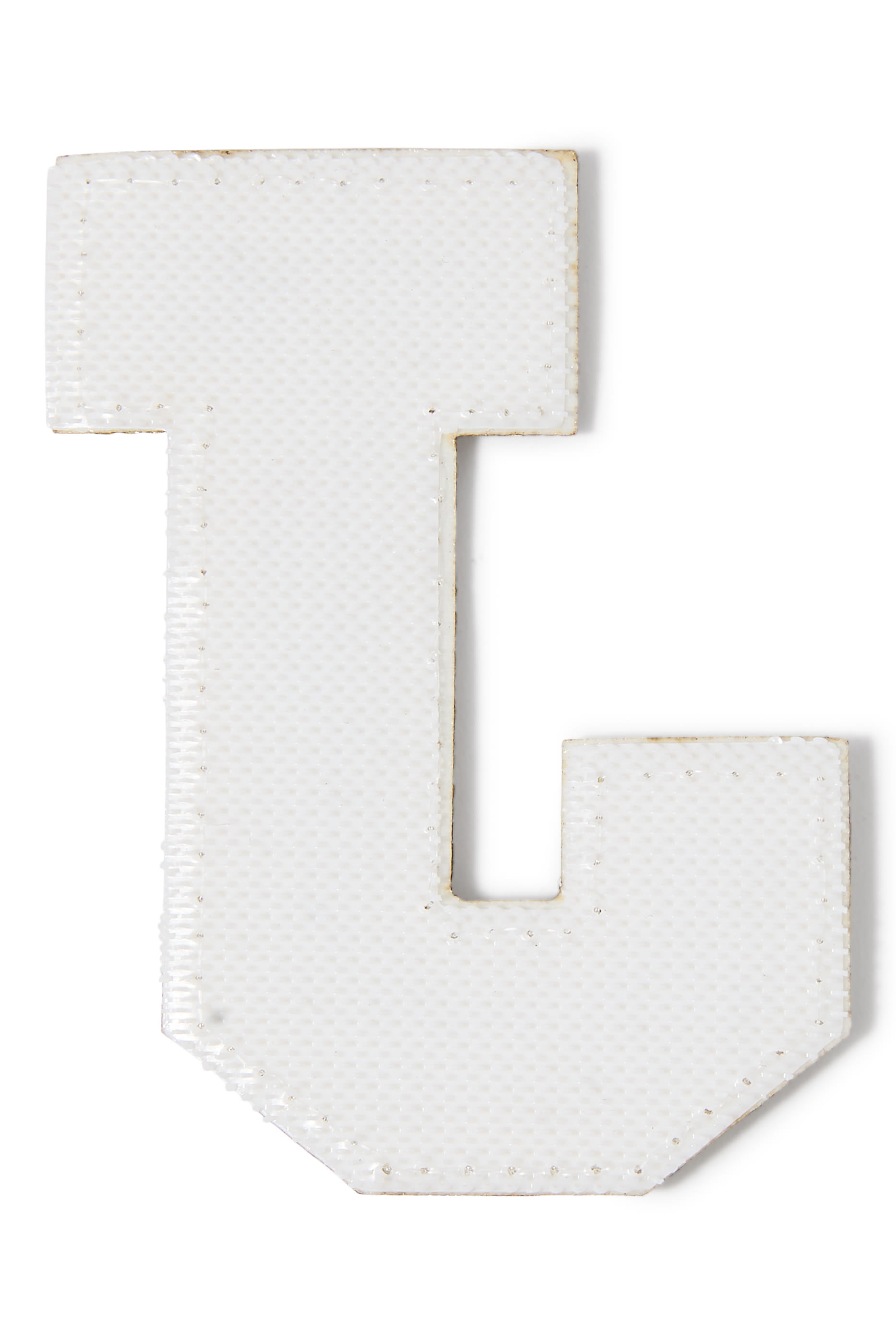 Kids Chenille Sparkle Letter J Patch