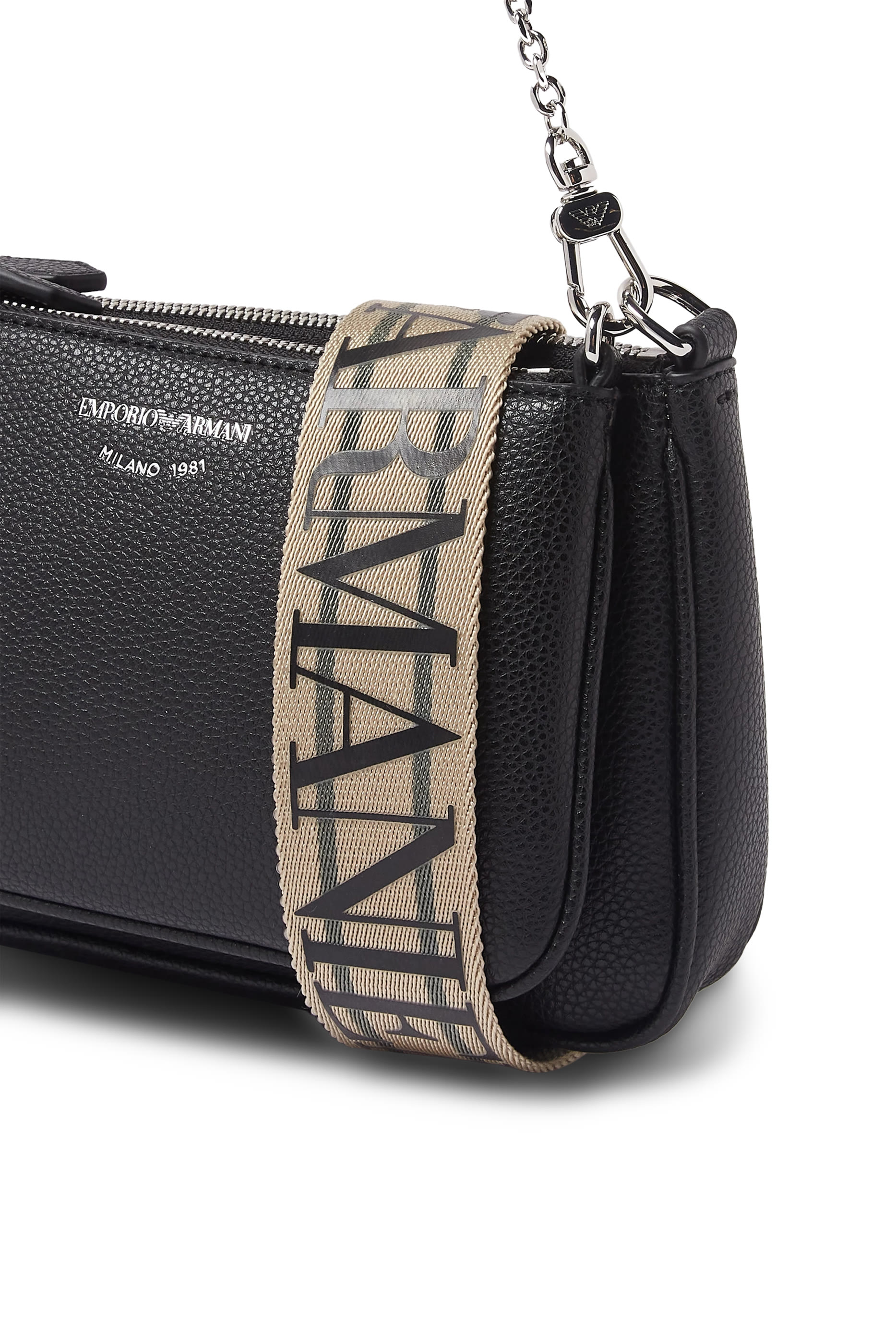 Adjustable Strap Chain-Link Shoulder Bag