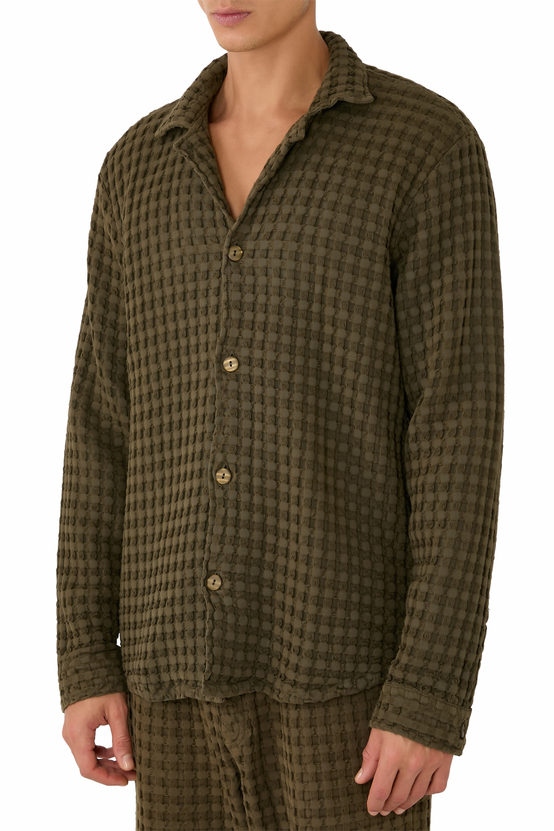 Turtle Waffle Cuba Long Sleeves Shirt