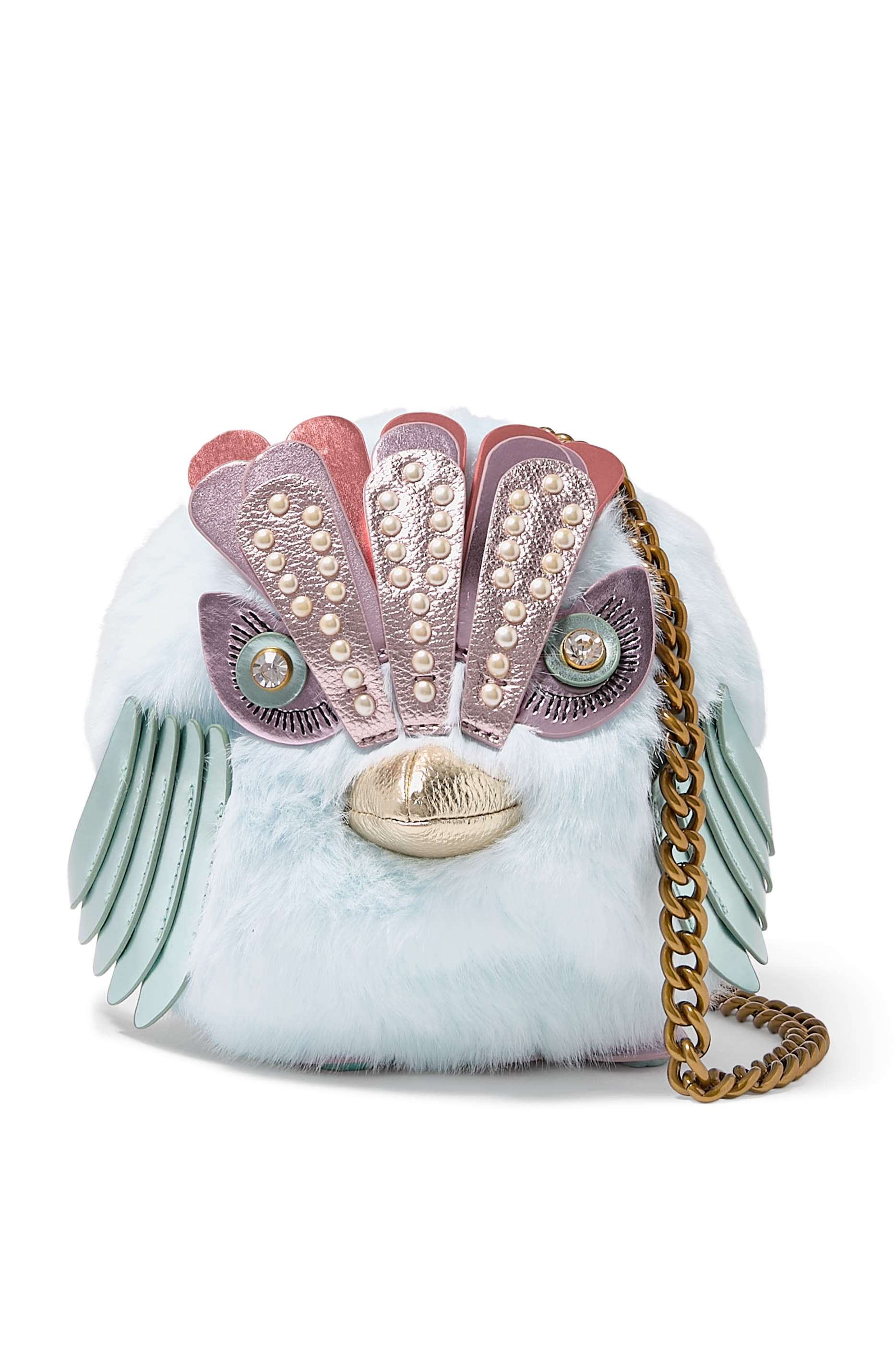 Pom Pom Eagle Cross Body Bag 
