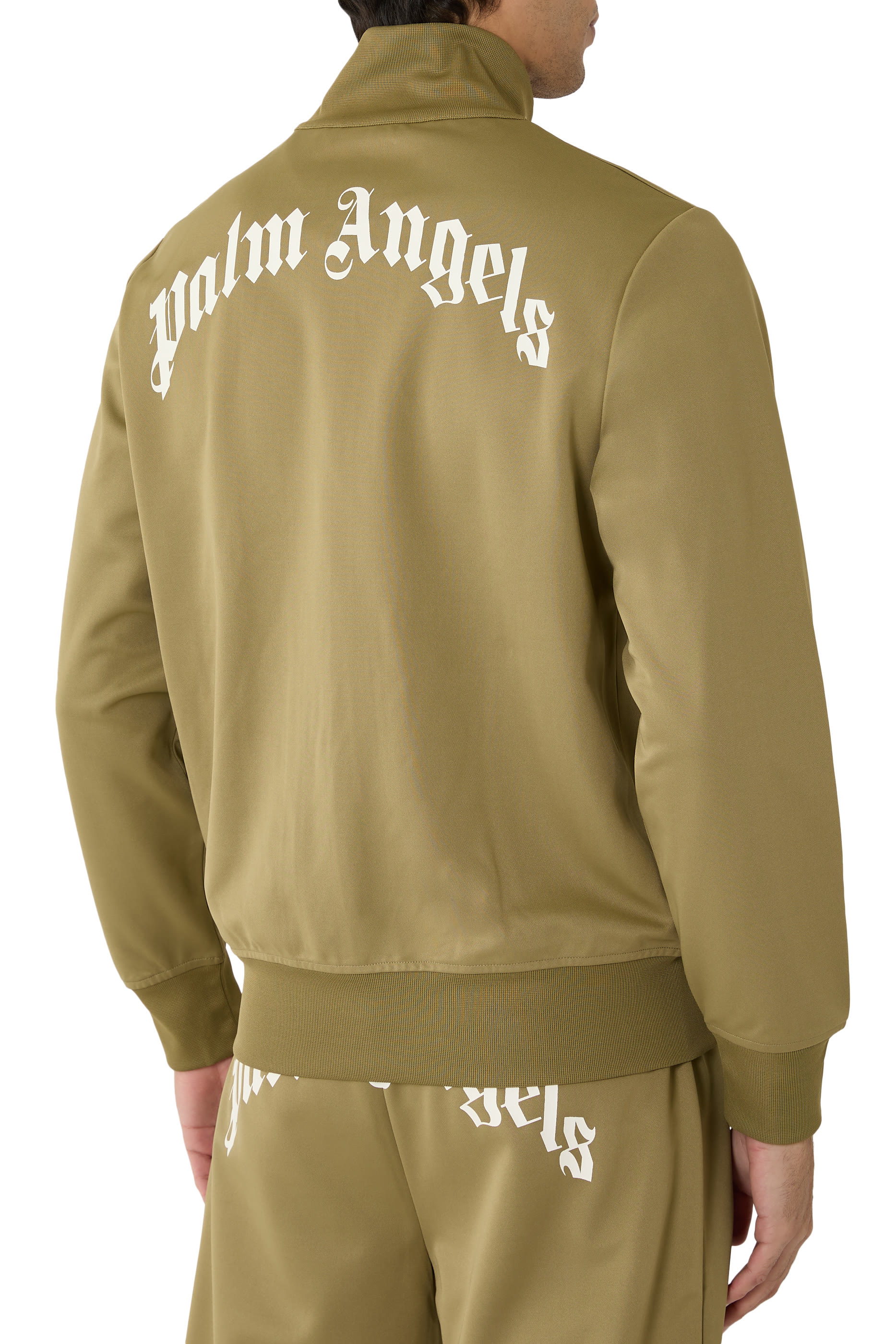  Back Curved Logo Track Jacket 