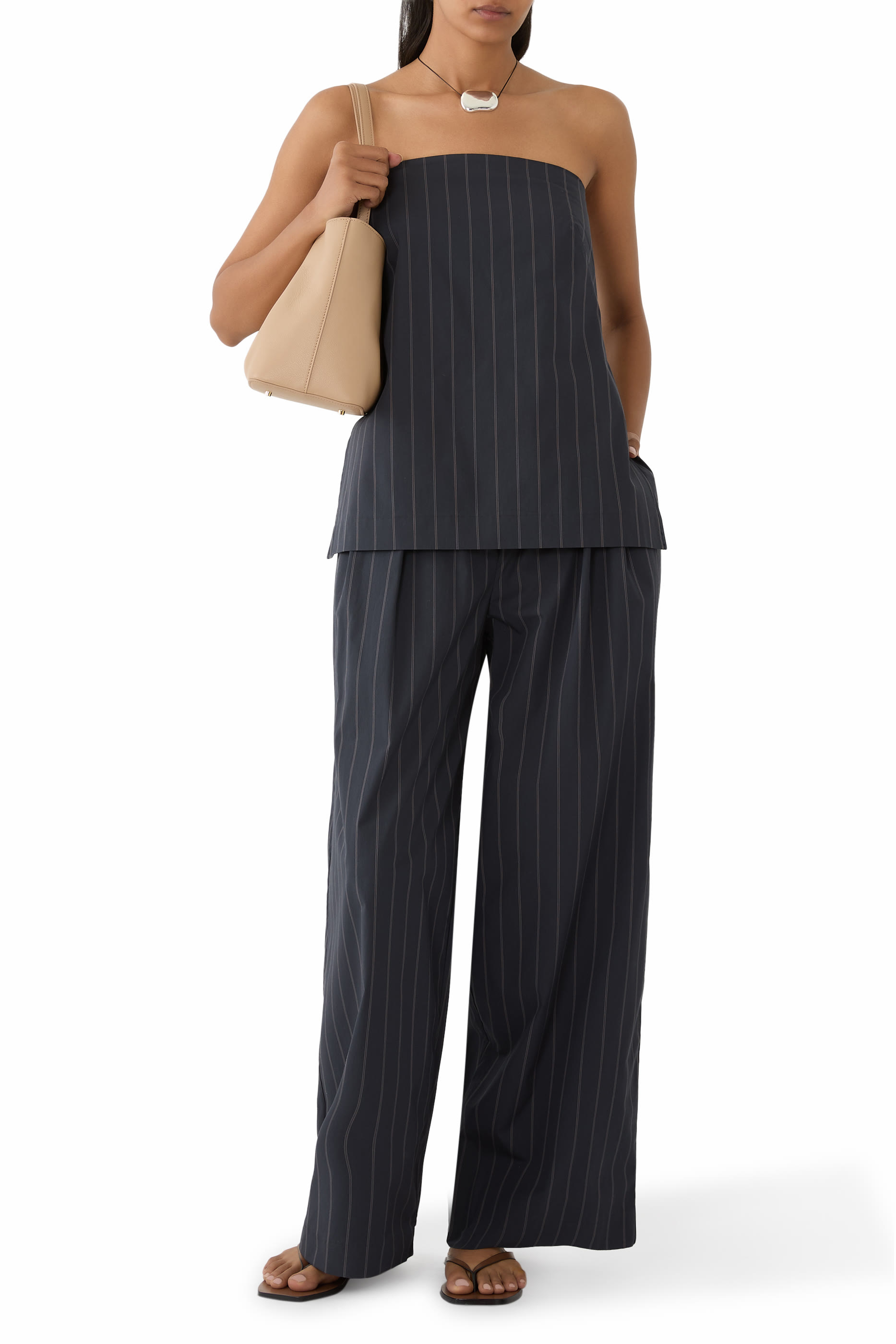 Strapless Rouleau Tie Top 