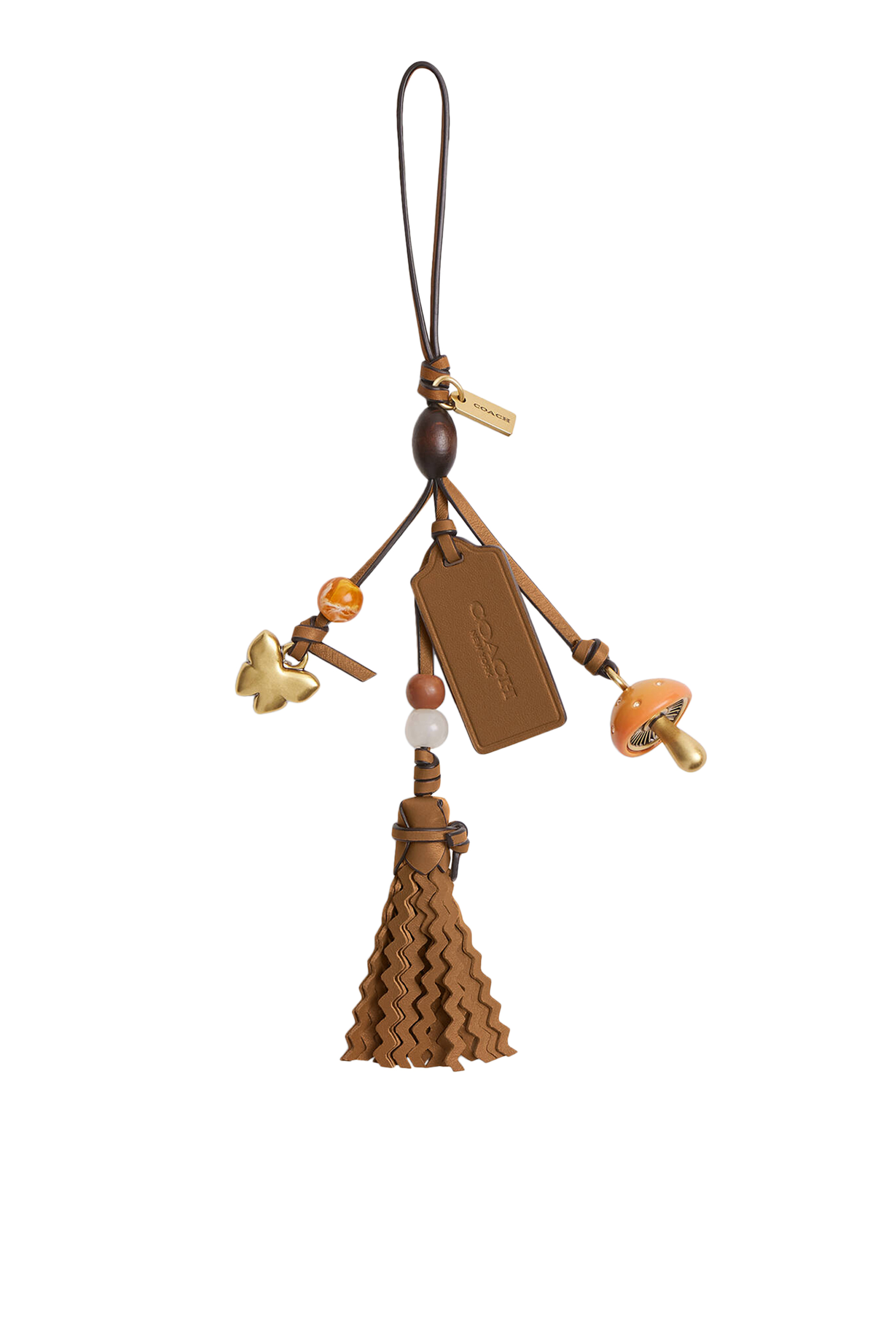 Mushroom Heritage Leather Bag Charm