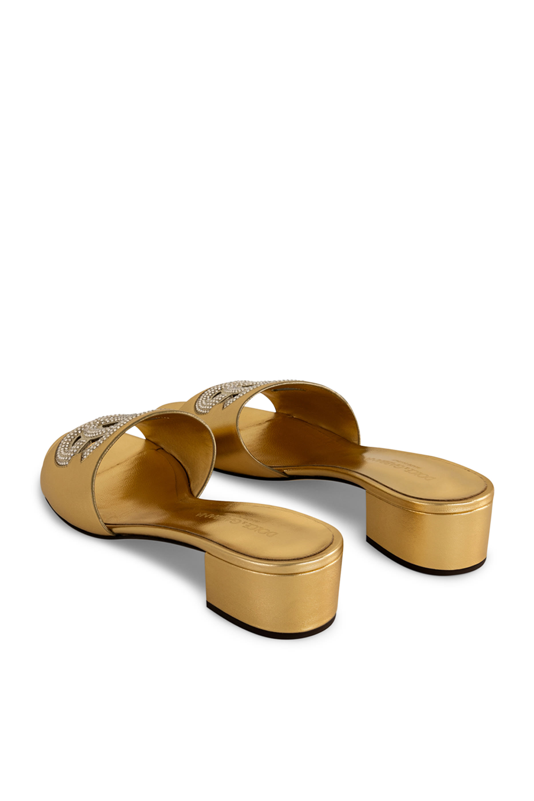 DG Rhinestone Logo Sandals 40