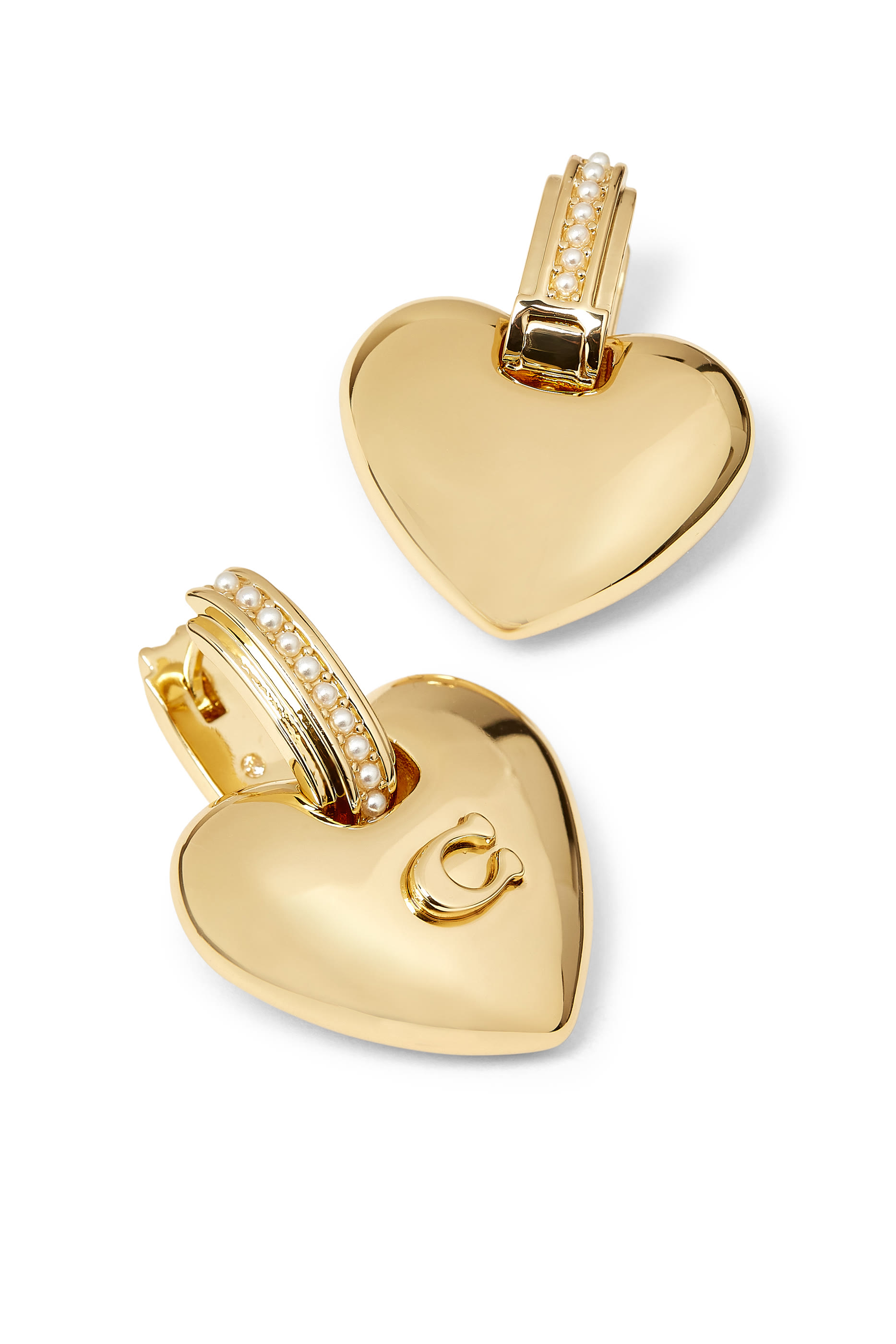 Puffy Heart Drop Earrings 