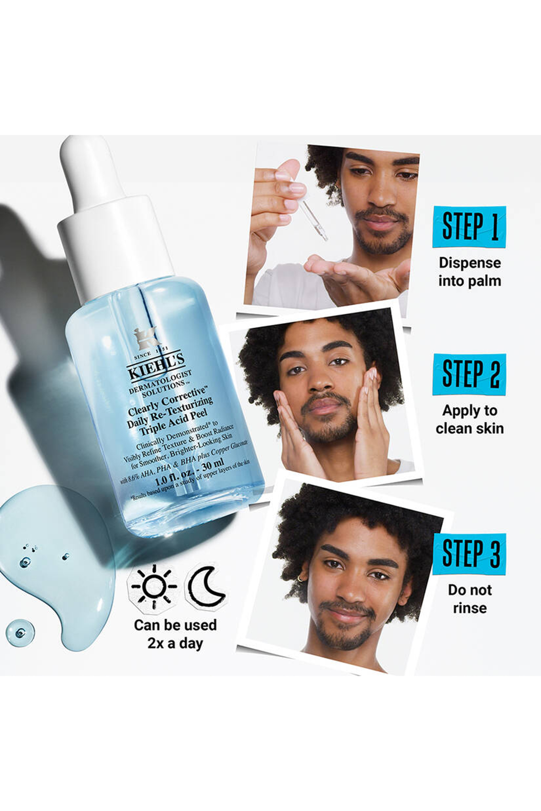 Clearly Corrective&trade; Daily Re-Texturizing Triple Acid Peel Serum