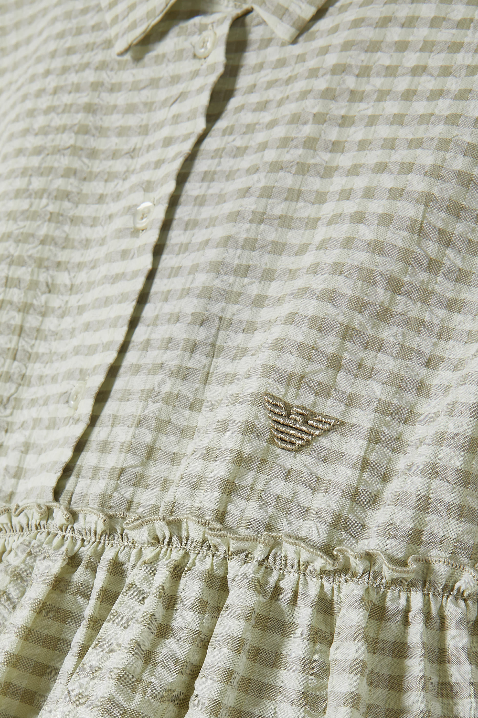 Kids Checked Short Sleeve Dress 