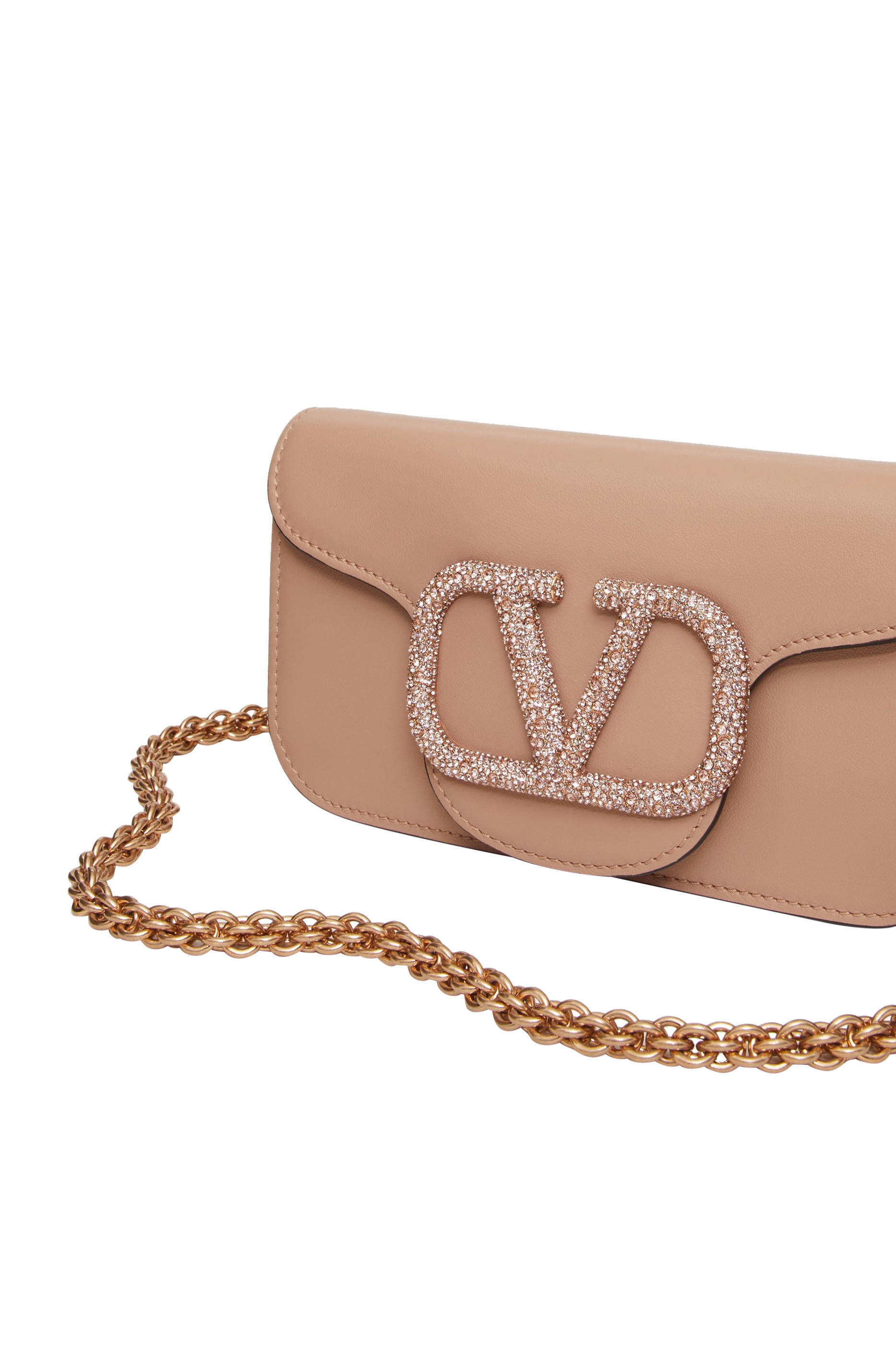 Valentino Garavani Loc&ograve; Crystal Shoulder Bag