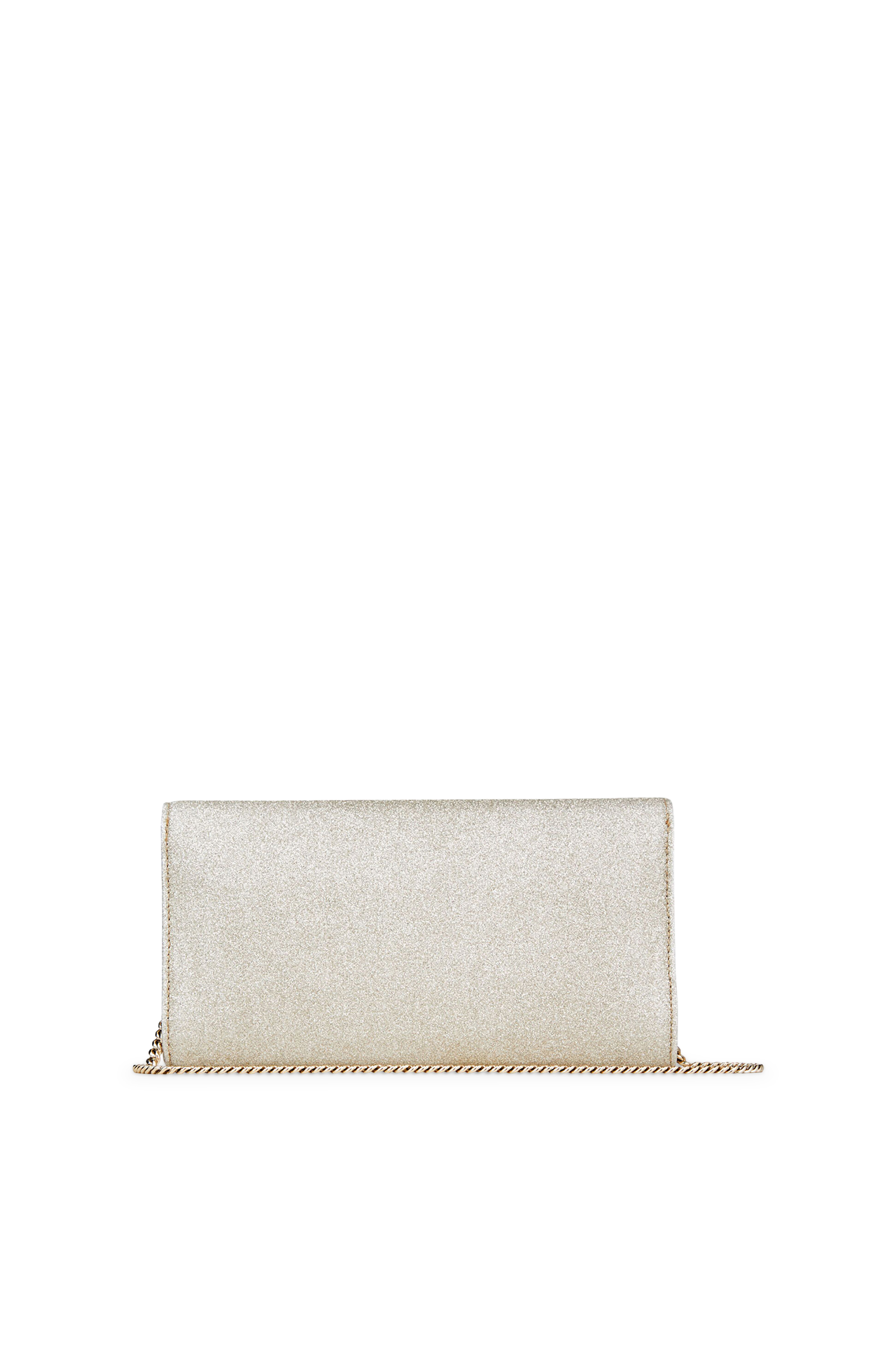 Platinum Ice Dusty Glitter Clutch Bag
