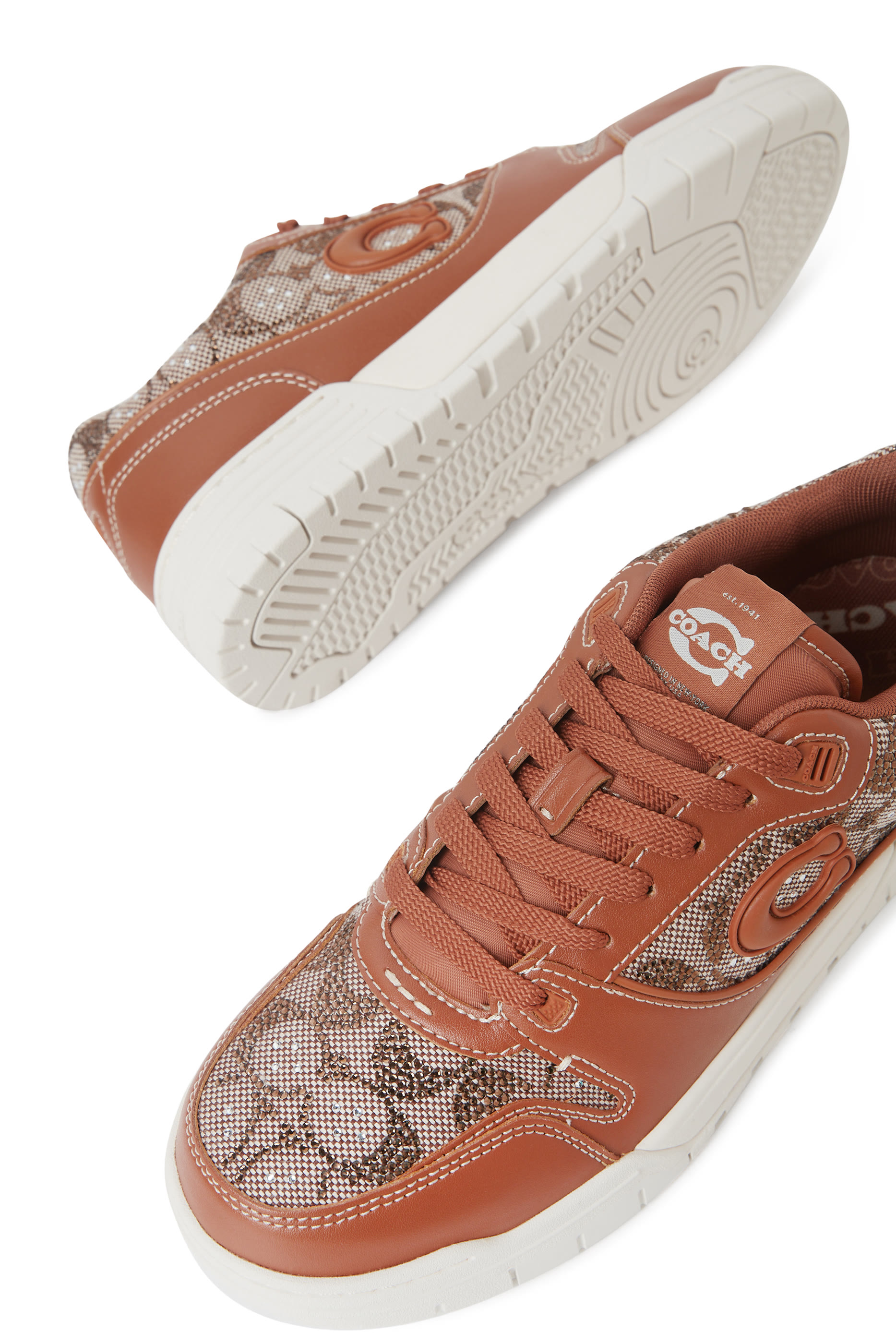 Soho Sneakers in Crystal Signature Jacquard